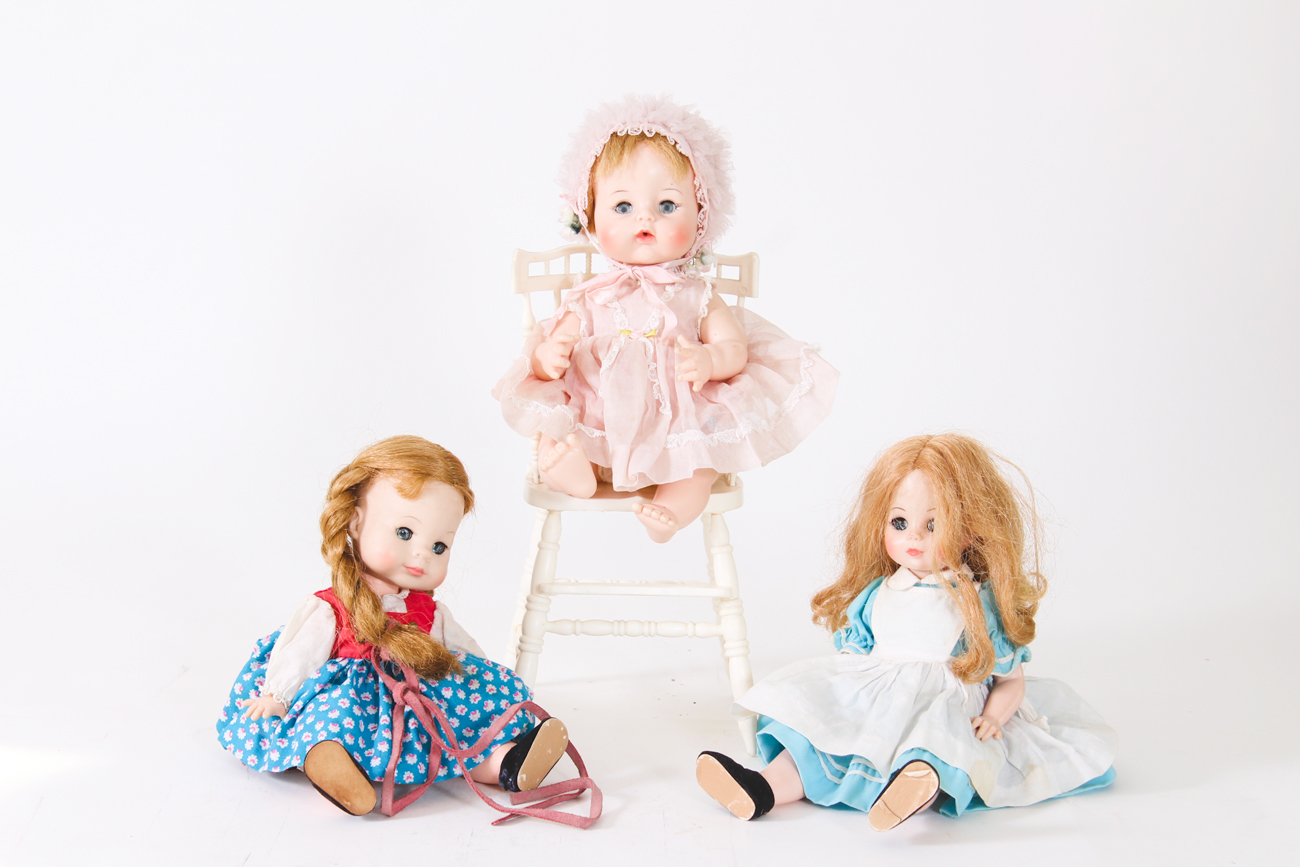 Grouping of Vintage Dolls including Madame Alexander