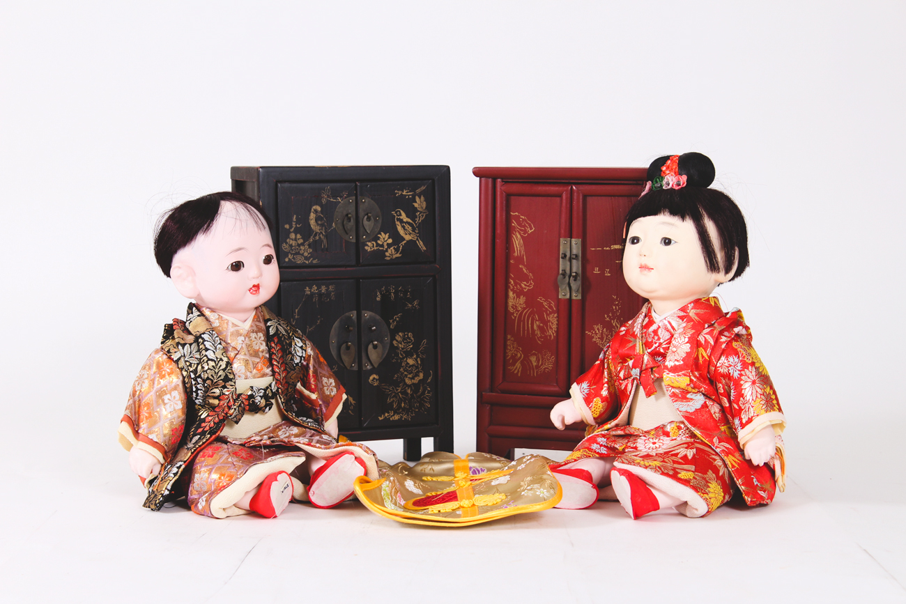 Pair of Japanese Dolls