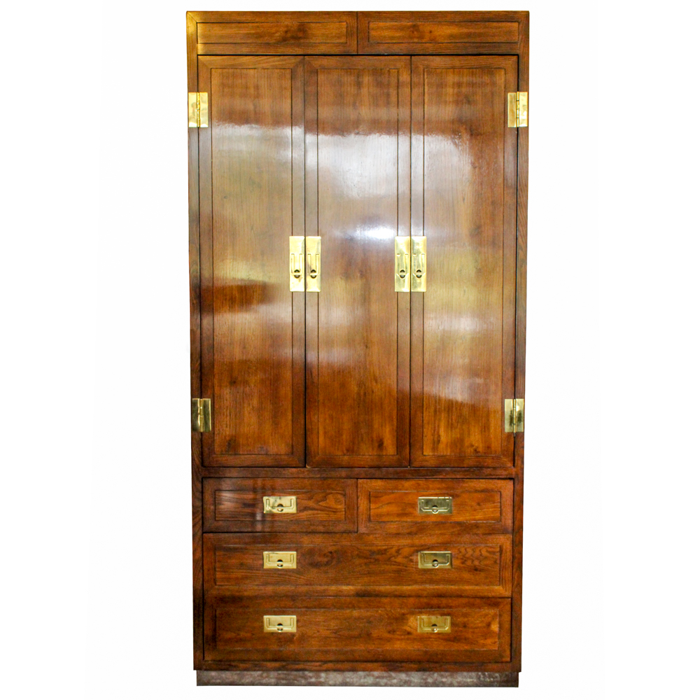 Henredon Furniture Campaign Style Cabinet