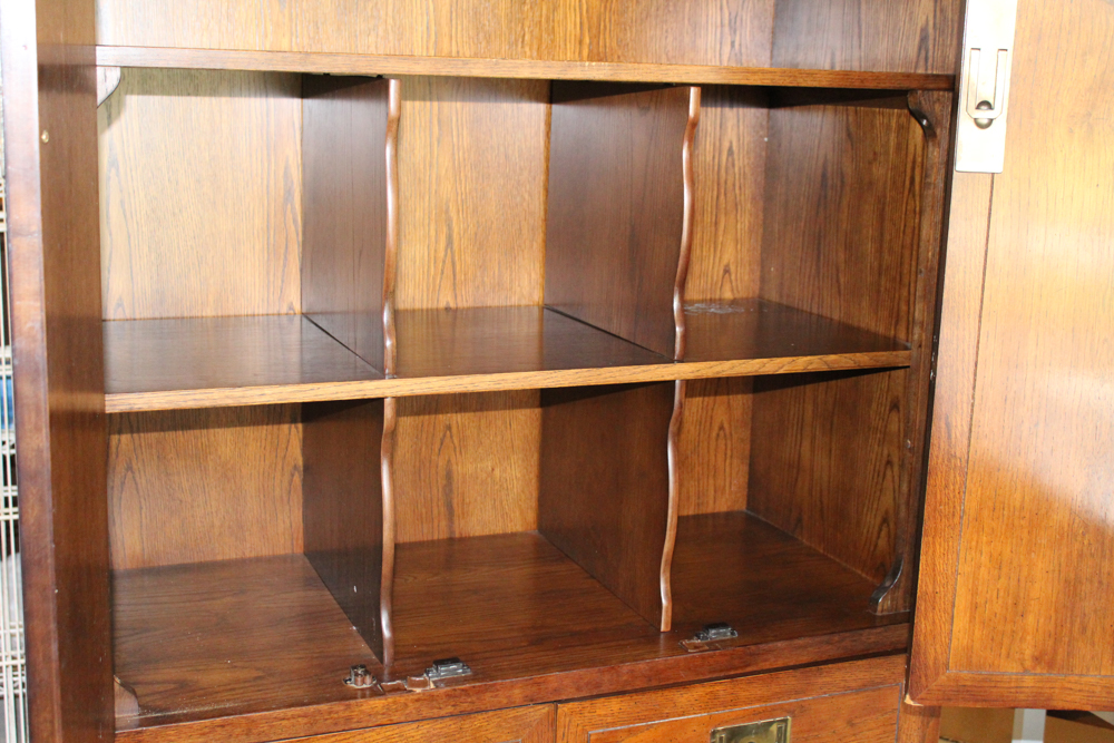 Henredon Furniture Campaign Style Cabinet