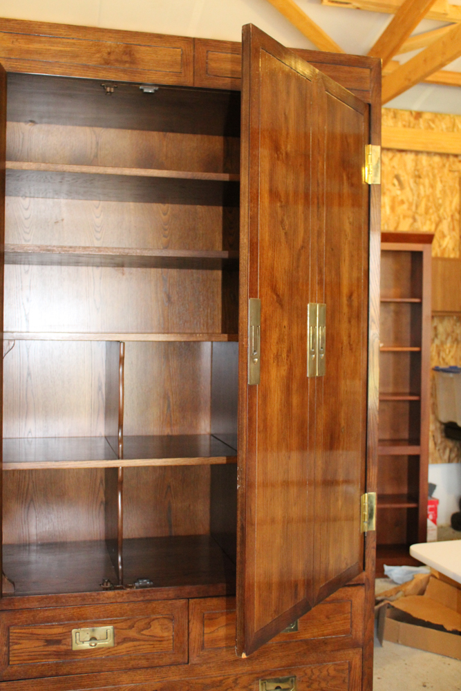 Henredon Furniture Campaign Style Cabinet