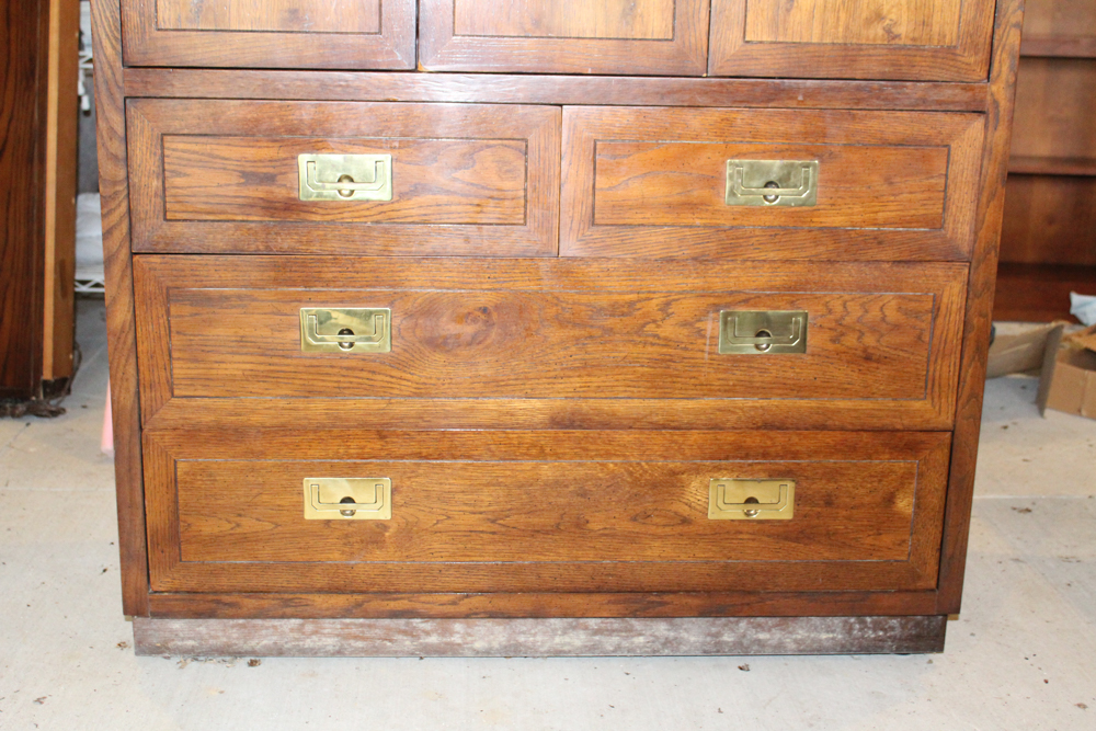 Henredon Furniture Campaign Style Cabinet