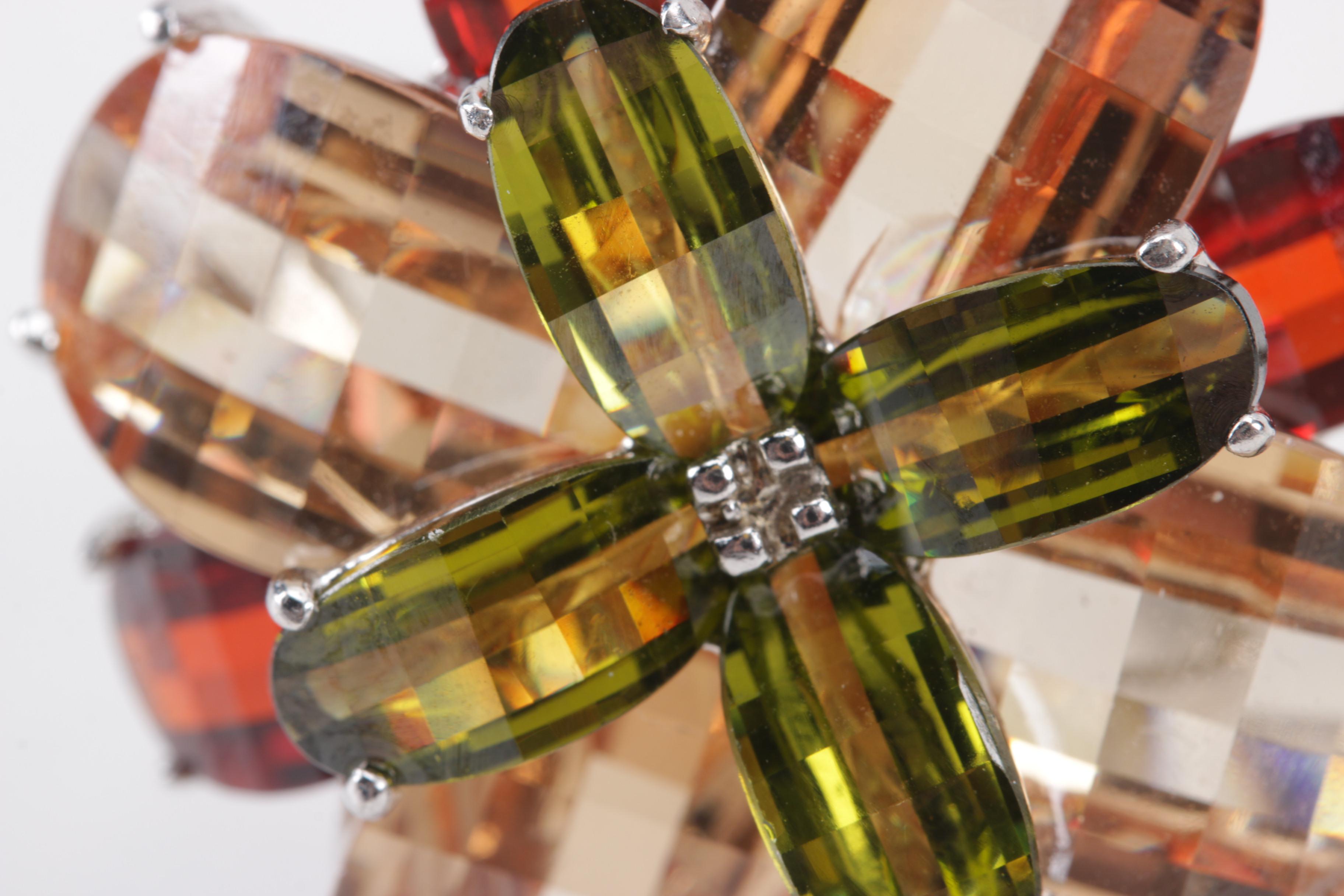 Sterling Silver and Gold Wash Rings with Accents