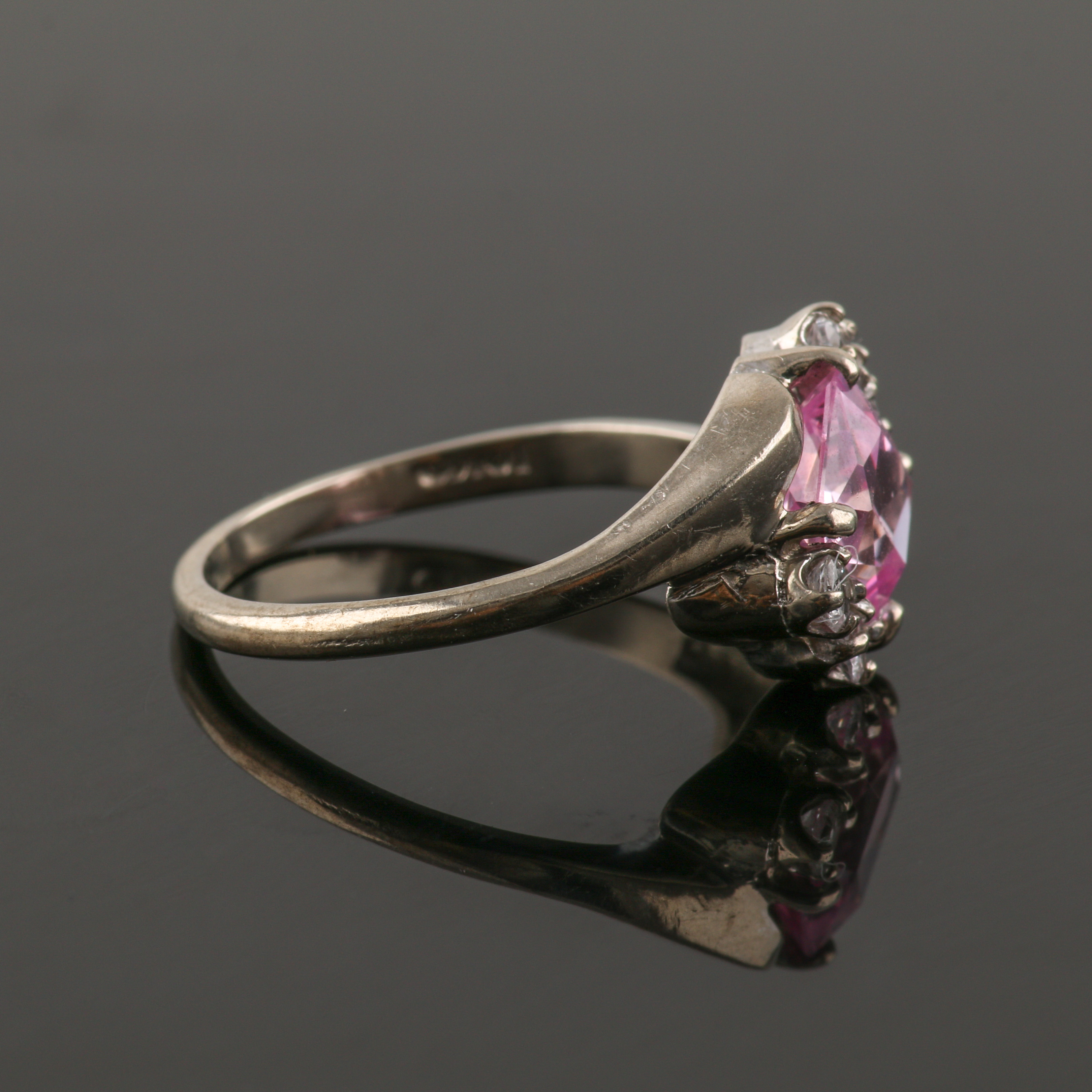 10K White Gold White Topaz and Gemstone Ring Selection