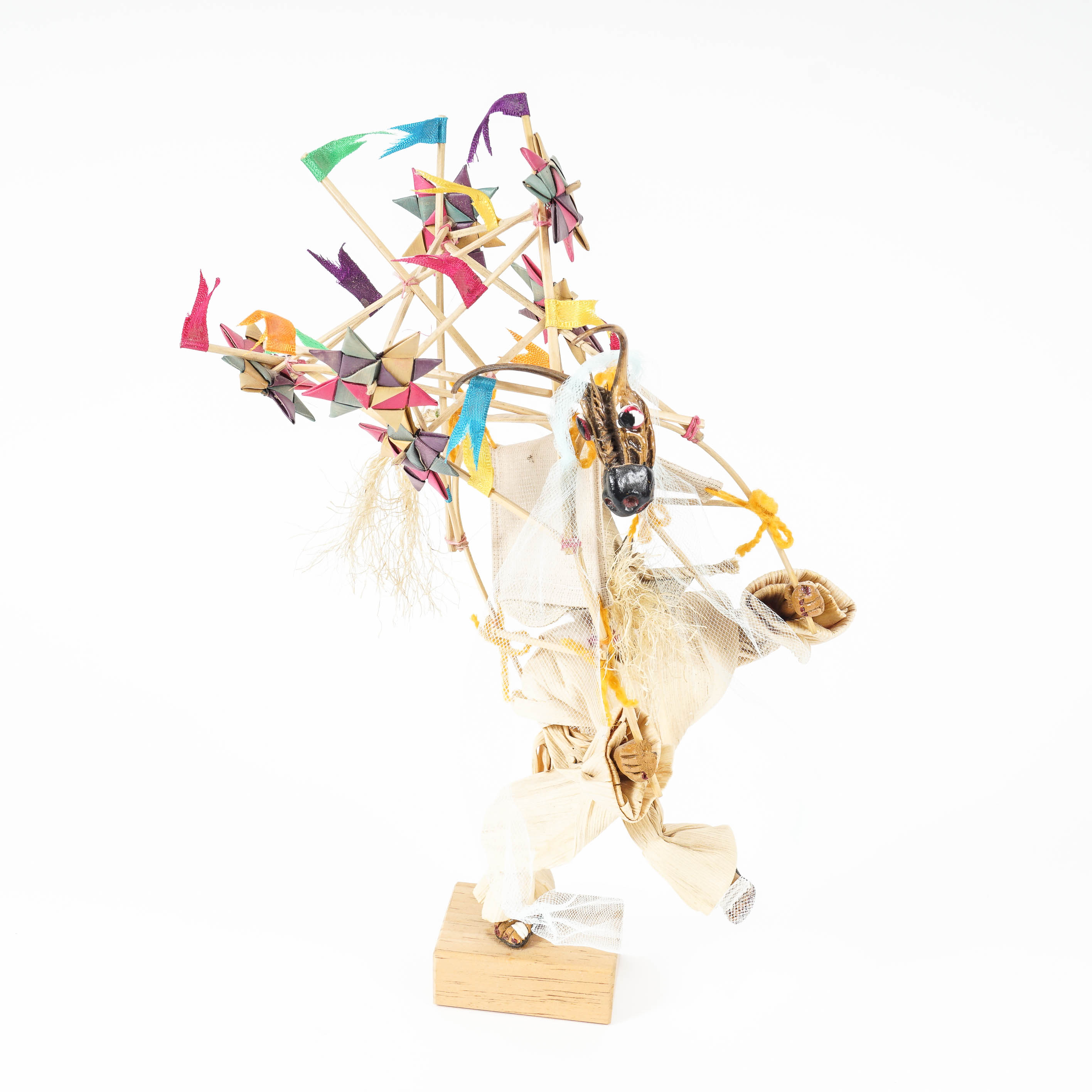 Vintage Hand Crafted Mexican Bull Dancer Folk Art Figurine