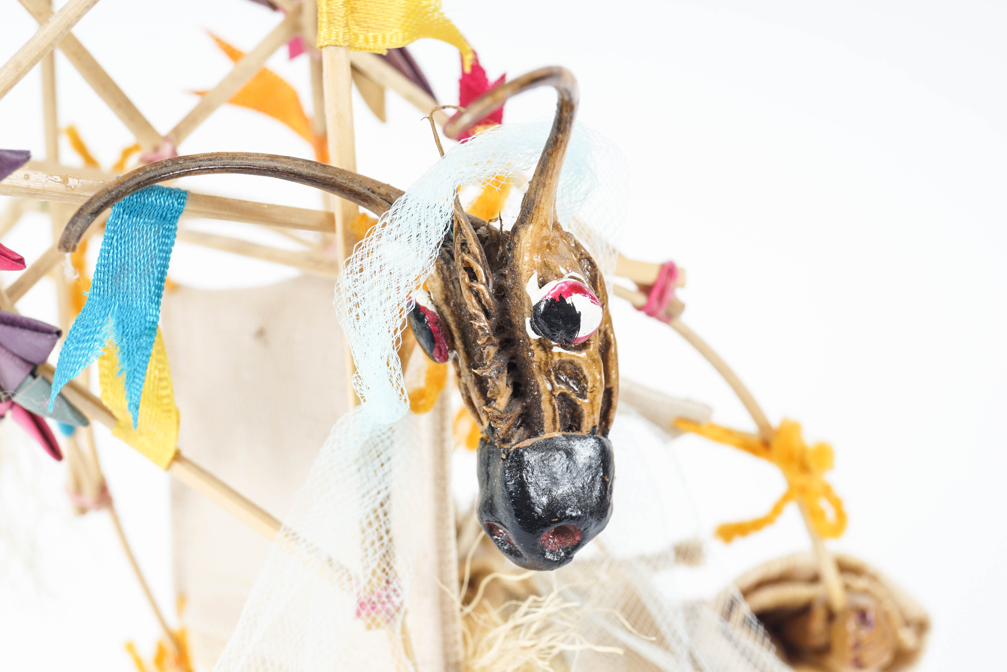 Vintage Hand Crafted Mexican Bull Dancer Folk Art Figurine