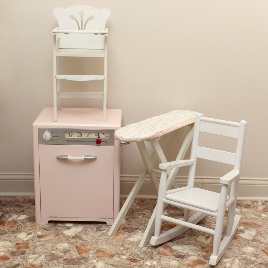 Playhouse Dishwasher, Chairs and Ironing Board