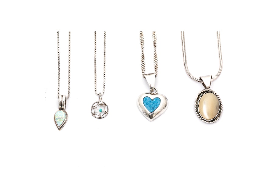 Sterling Silver Pendant Necklaces