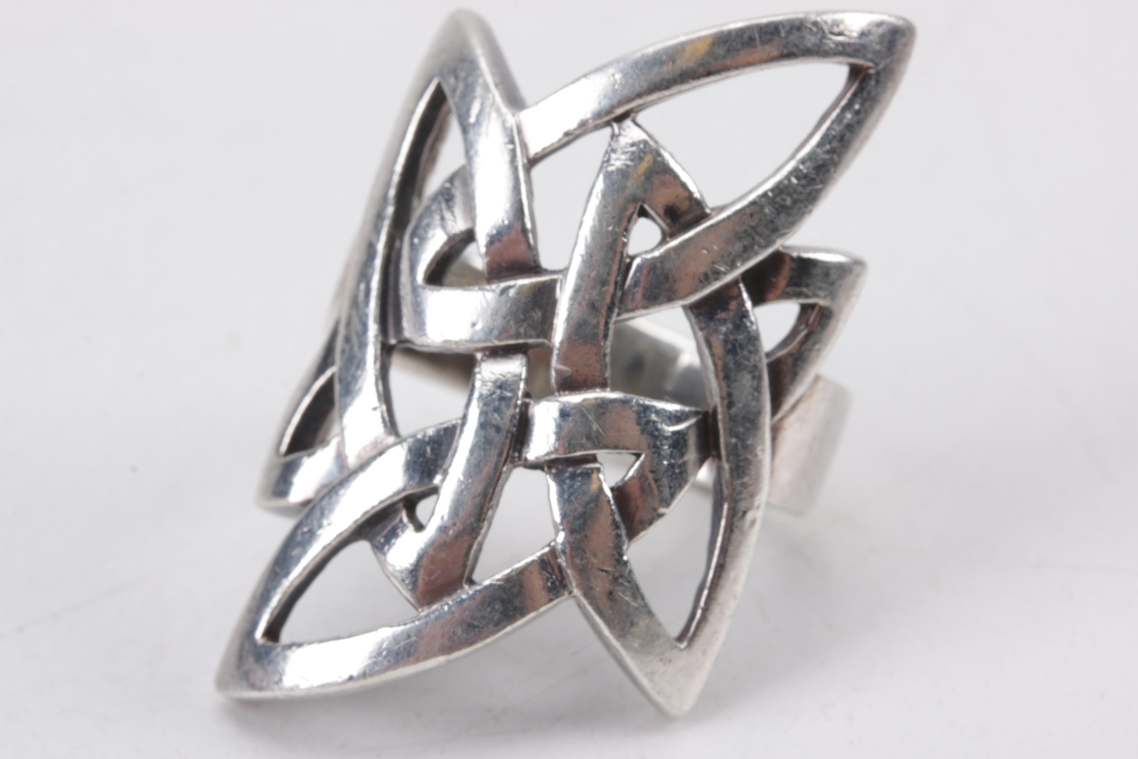 Sterling Silver Necklace and Bracelet Set with Ring