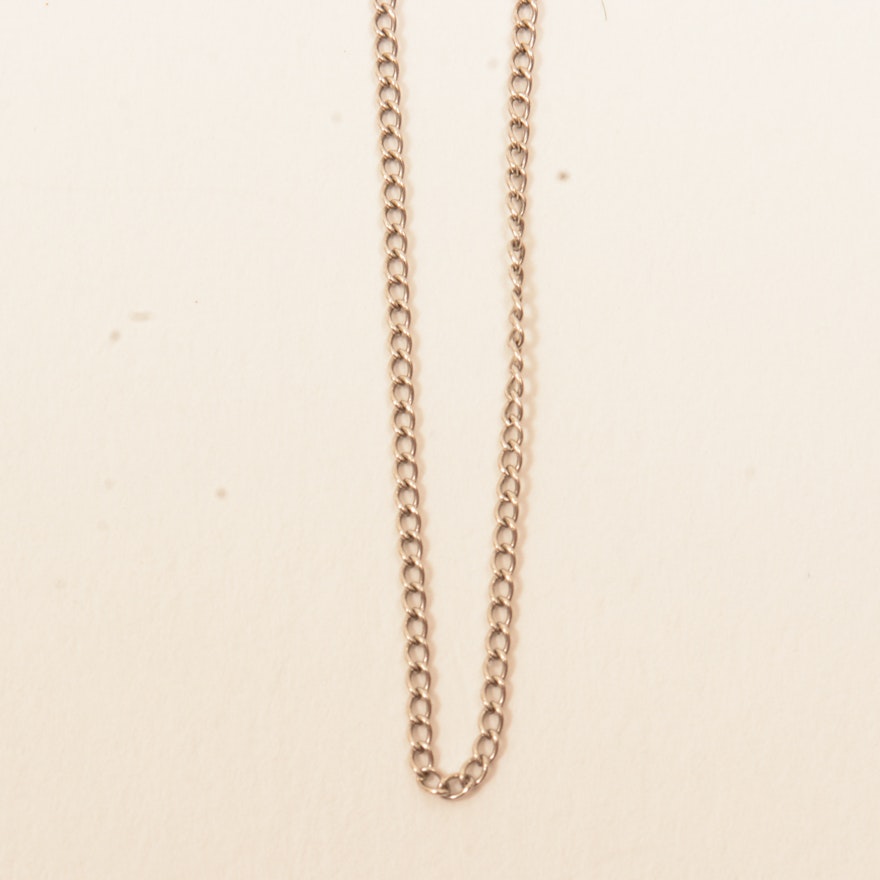 14K White Gold Necklace