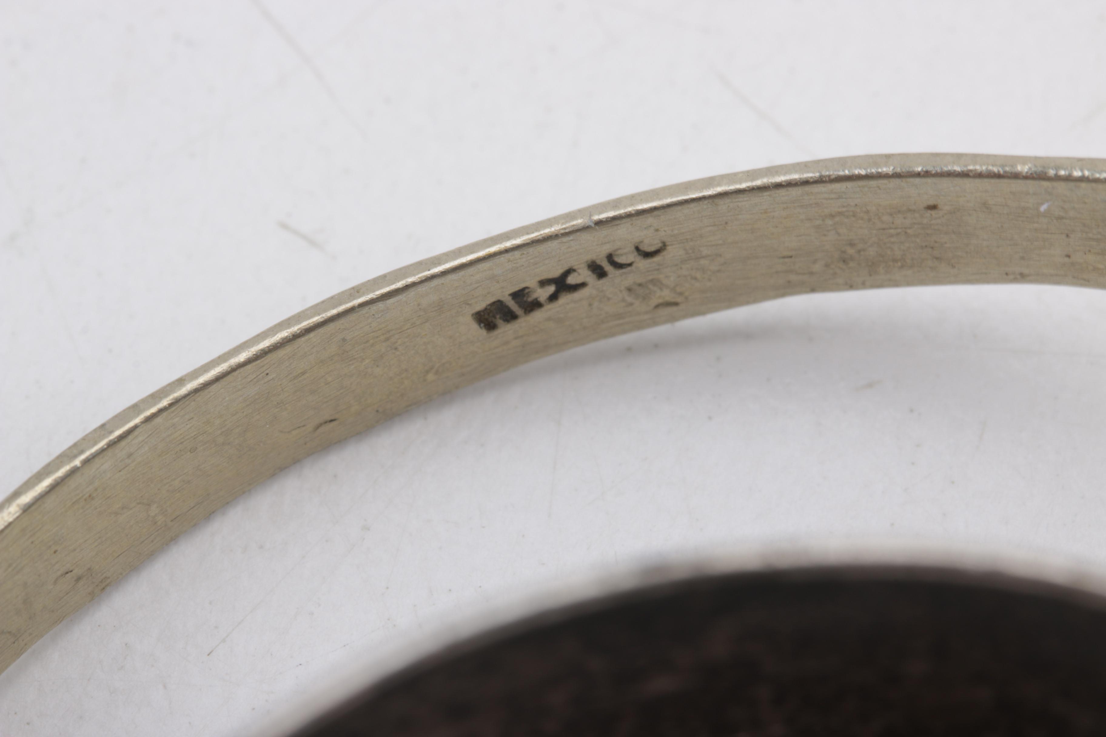 Sterling and Coin Silver Jewelry Including Mexican Brooch and Kirk & Son Cuff