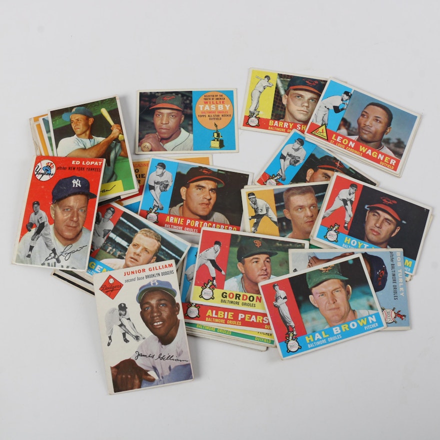 1950s and 1960s Topps Baseball Cards