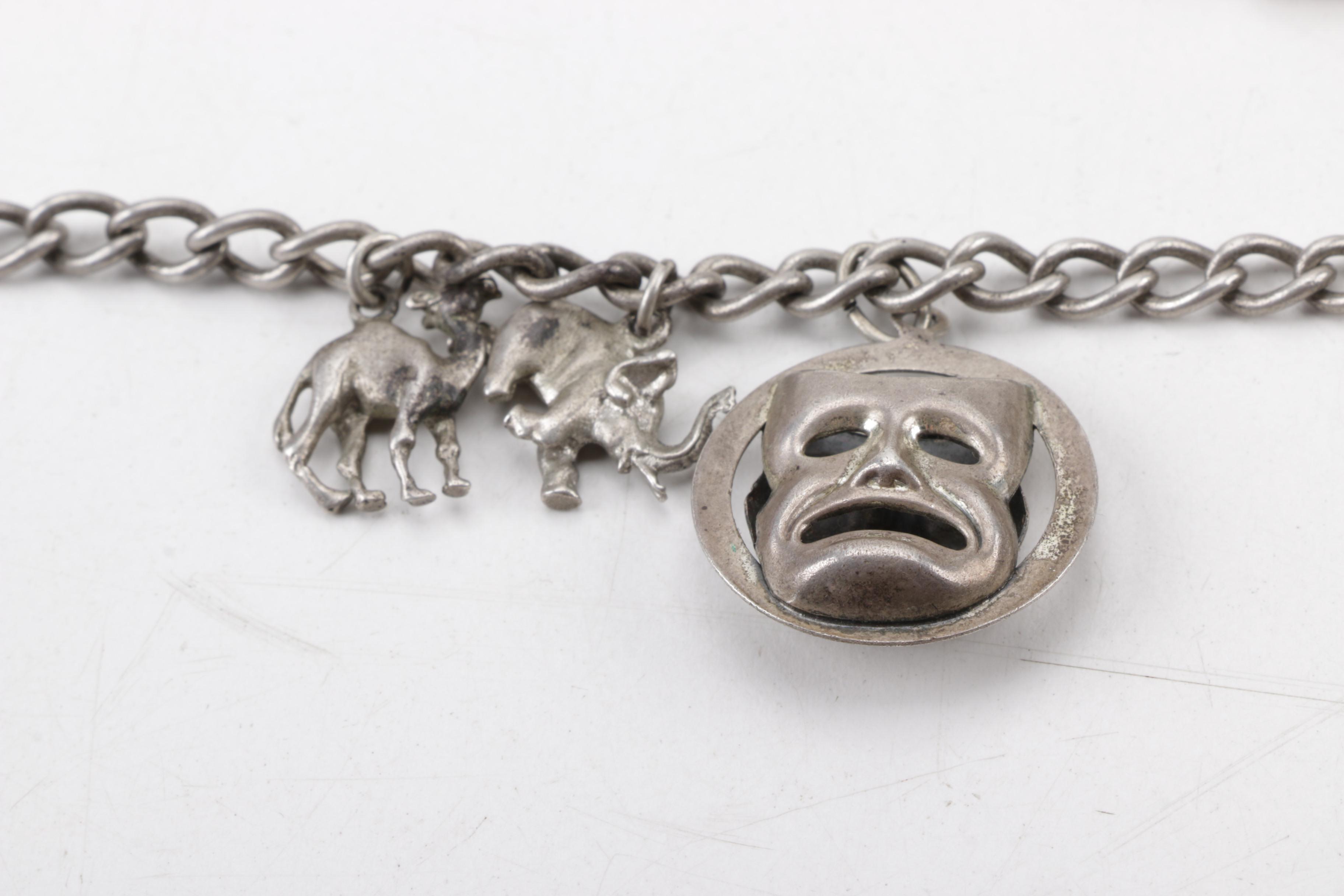 Sterling Modernist Style Sterling Penannular Brooch, Mexican Cuff and More