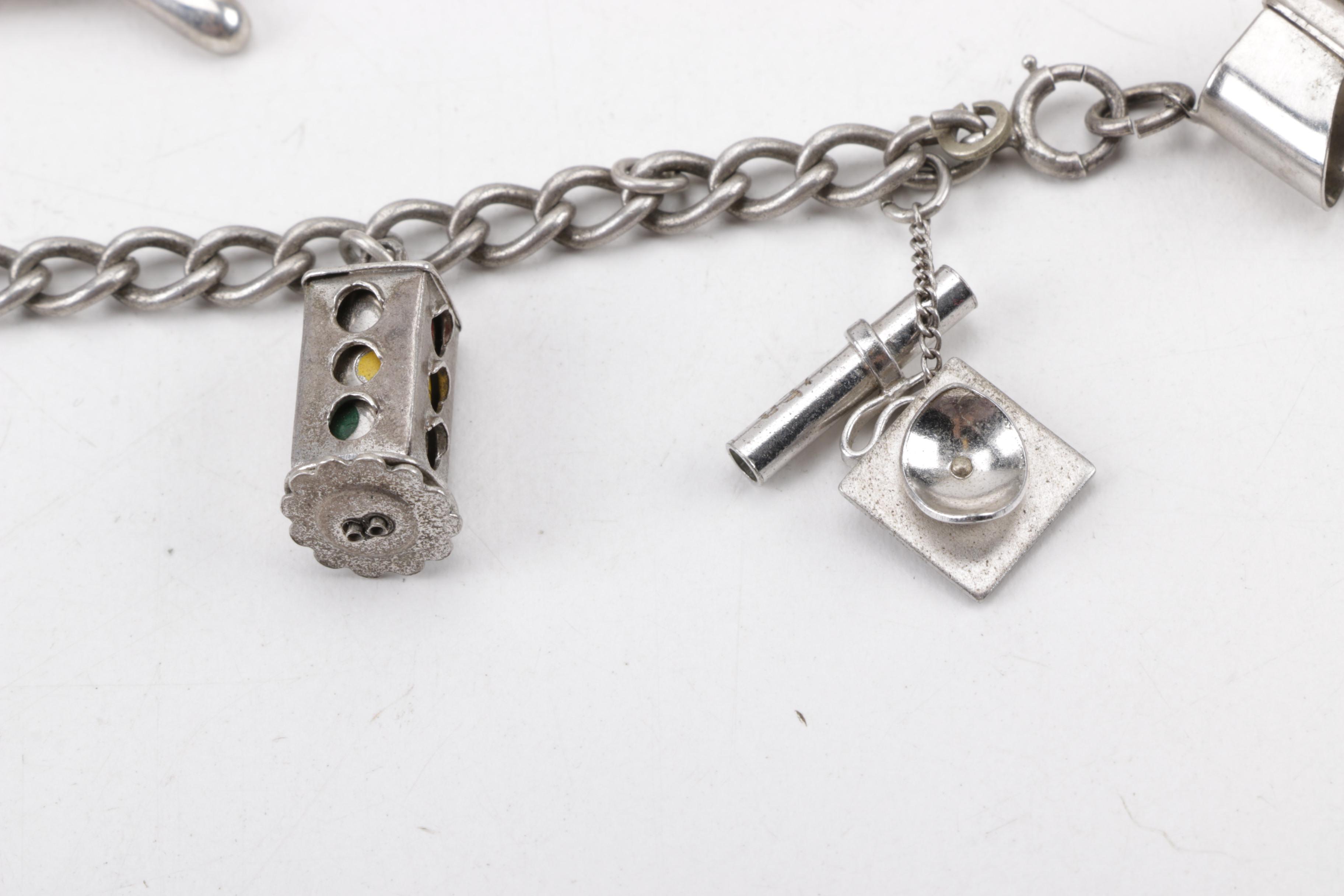 Sterling Modernist Style Sterling Penannular Brooch, Mexican Cuff and More