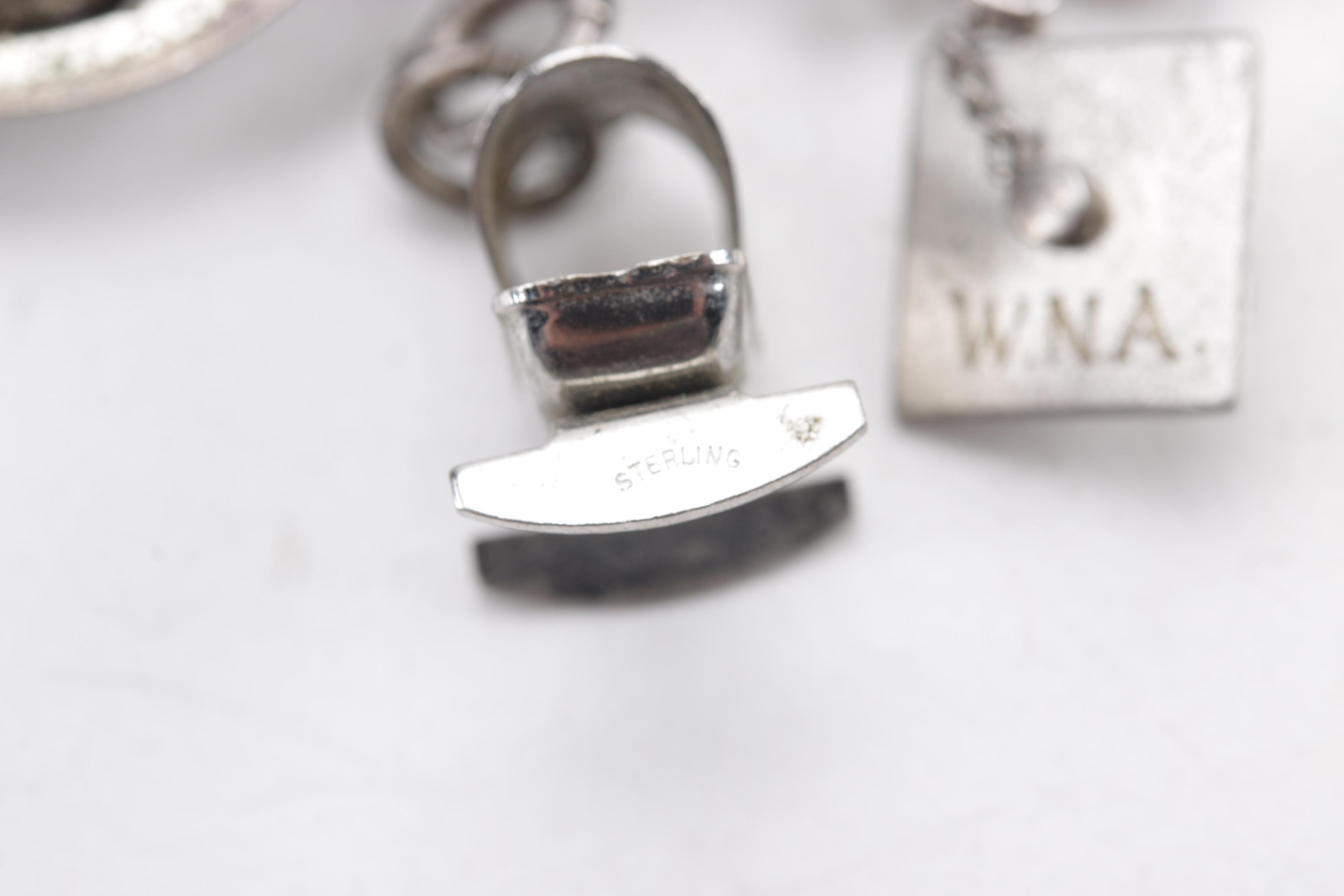 Sterling Modernist Style Sterling Penannular Brooch, Mexican Cuff and More