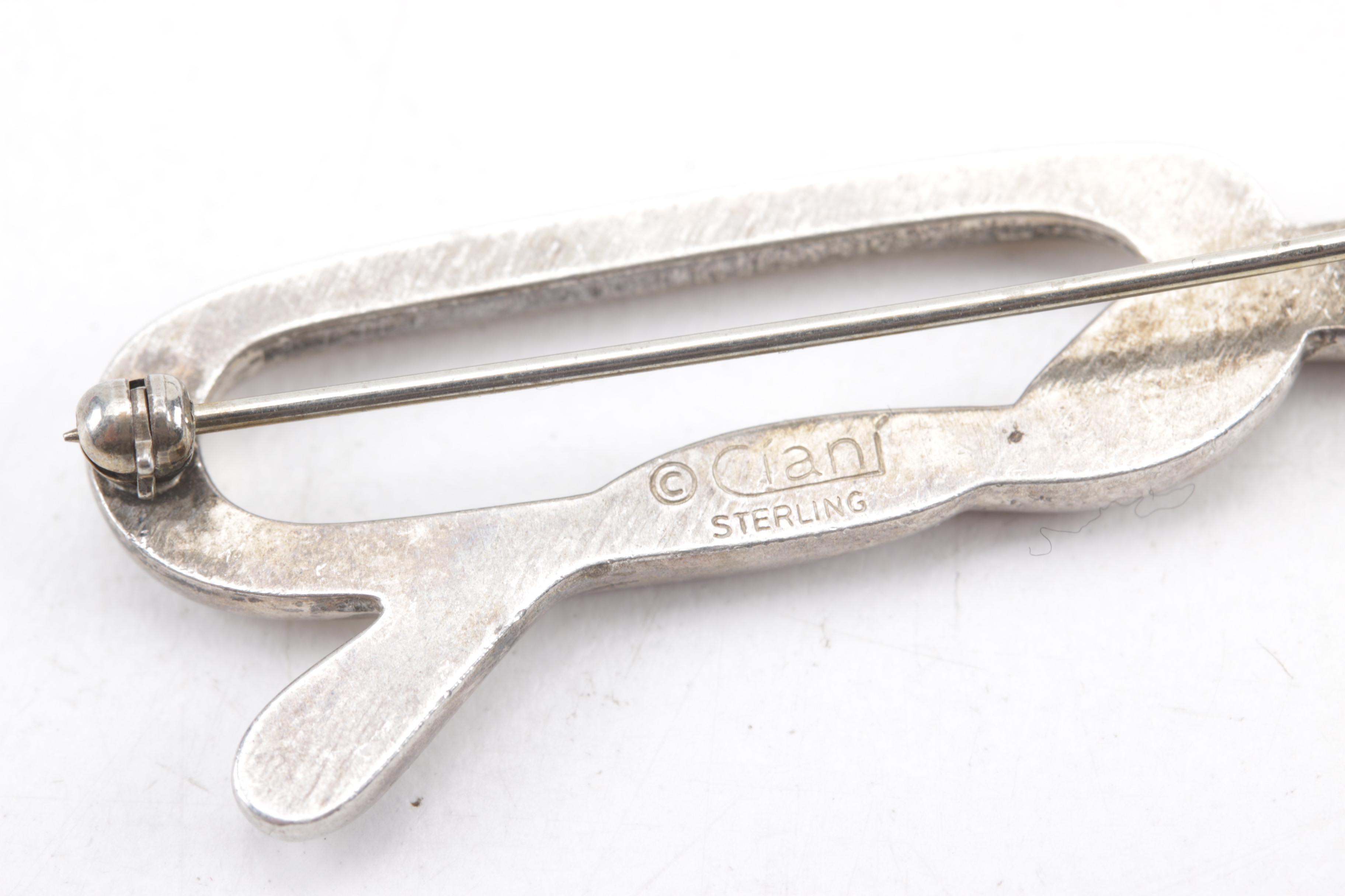 Sterling Modernist Style Sterling Penannular Brooch, Mexican Cuff and More