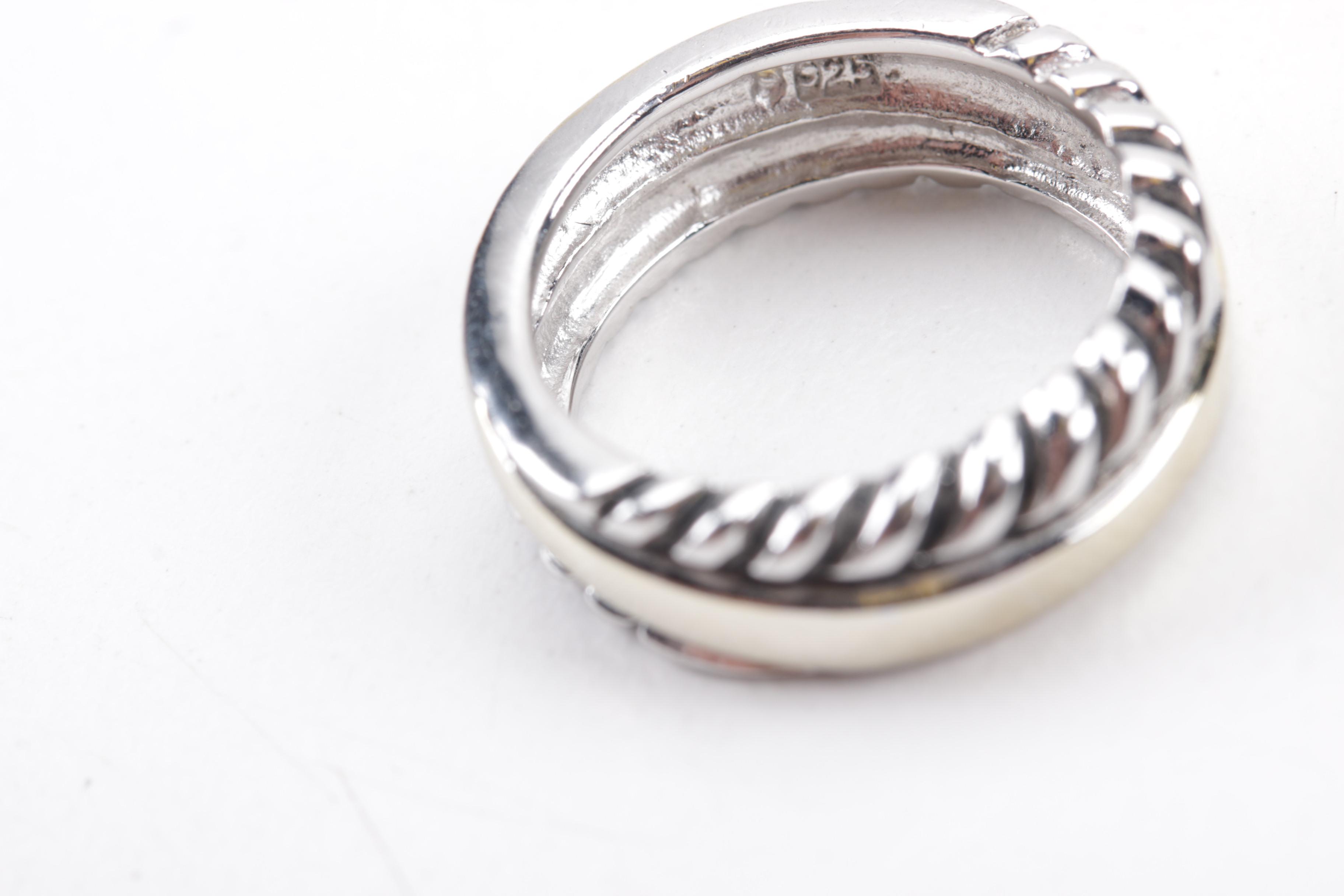 Sterling Modernist Style Sterling Penannular Brooch, Mexican Cuff and More