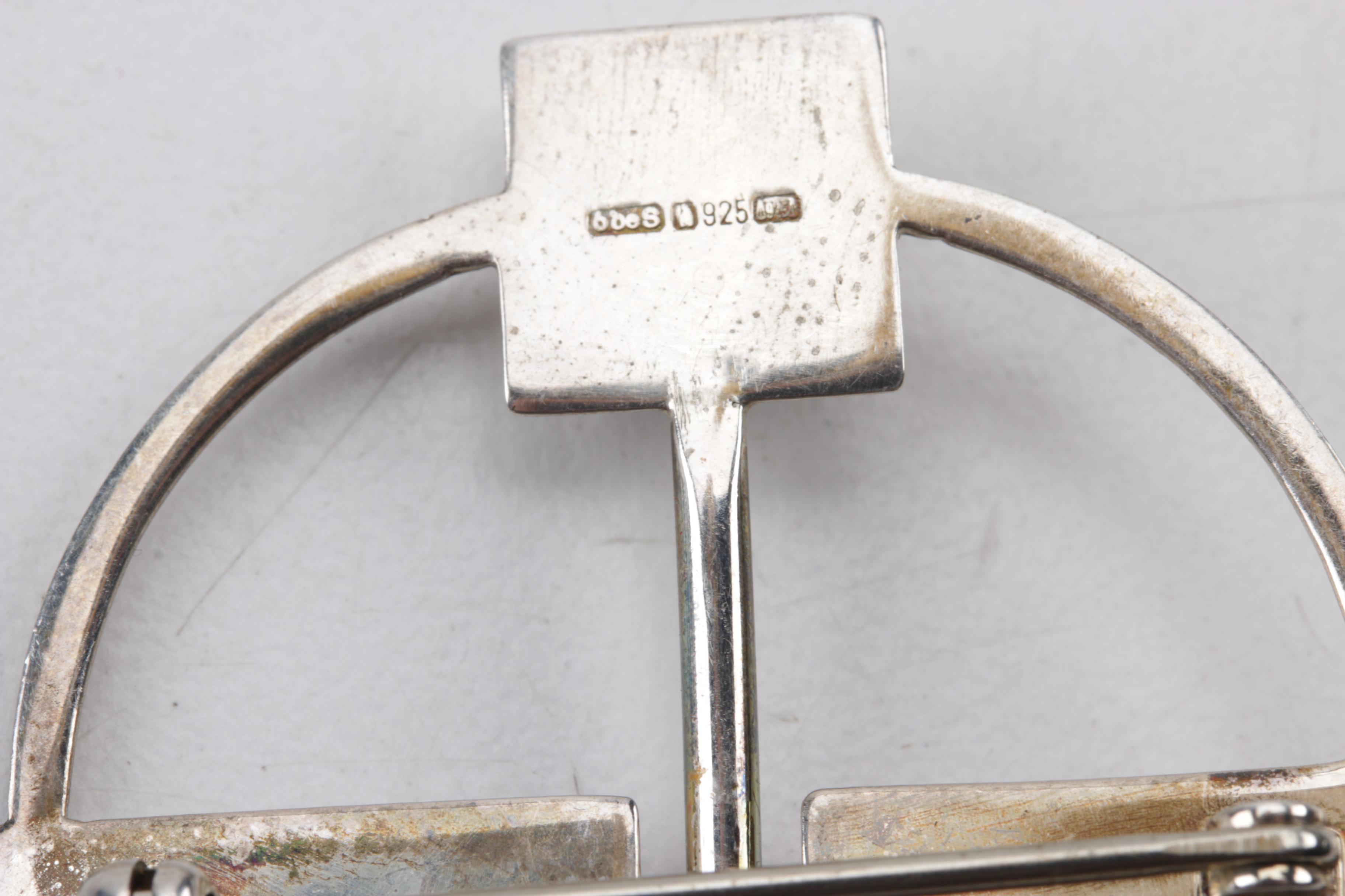 Sterling Modernist Style Sterling Penannular Brooch, Mexican Cuff and More