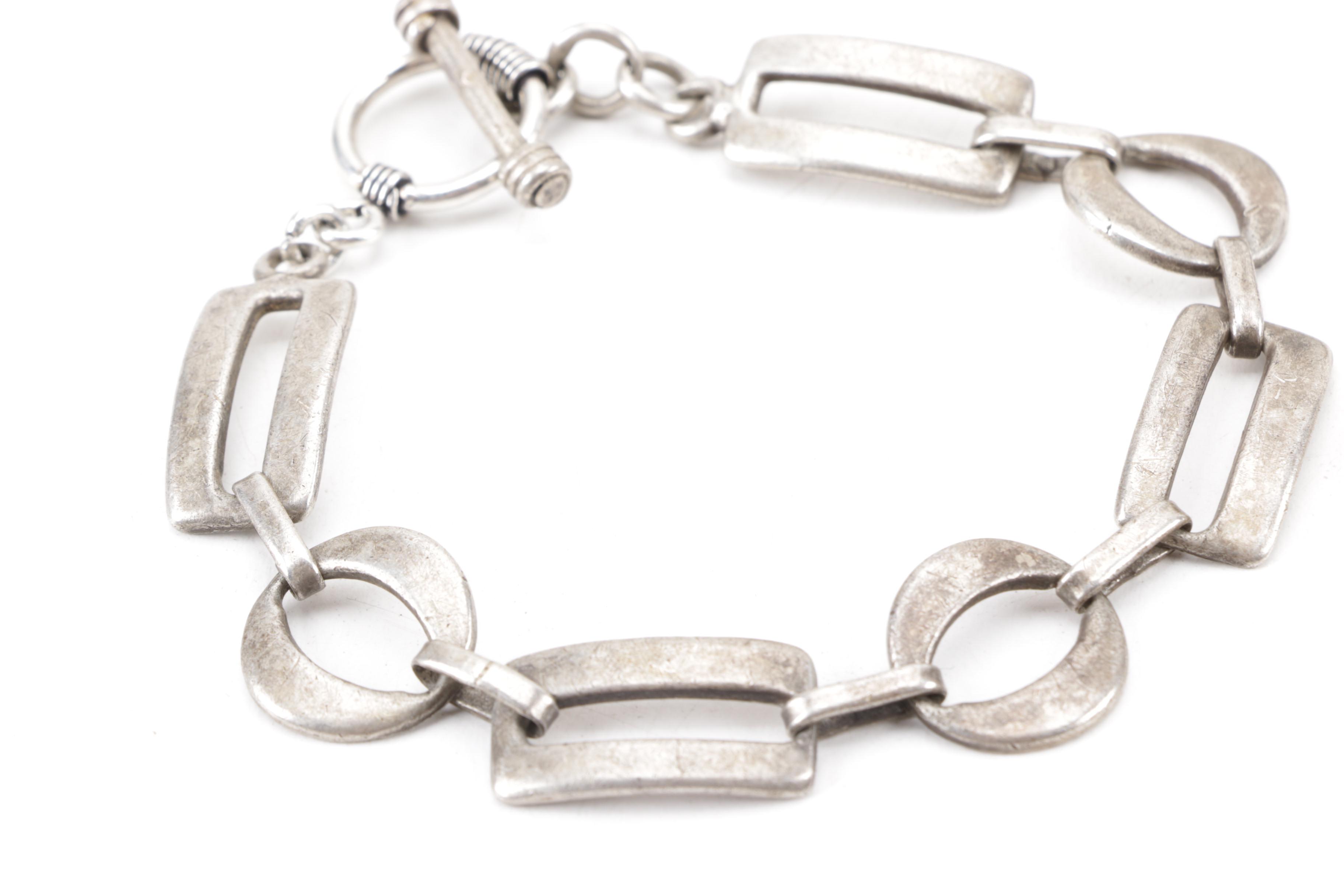 Sterling Silver Jewelry with Indian Head Cent Charm Bracelet