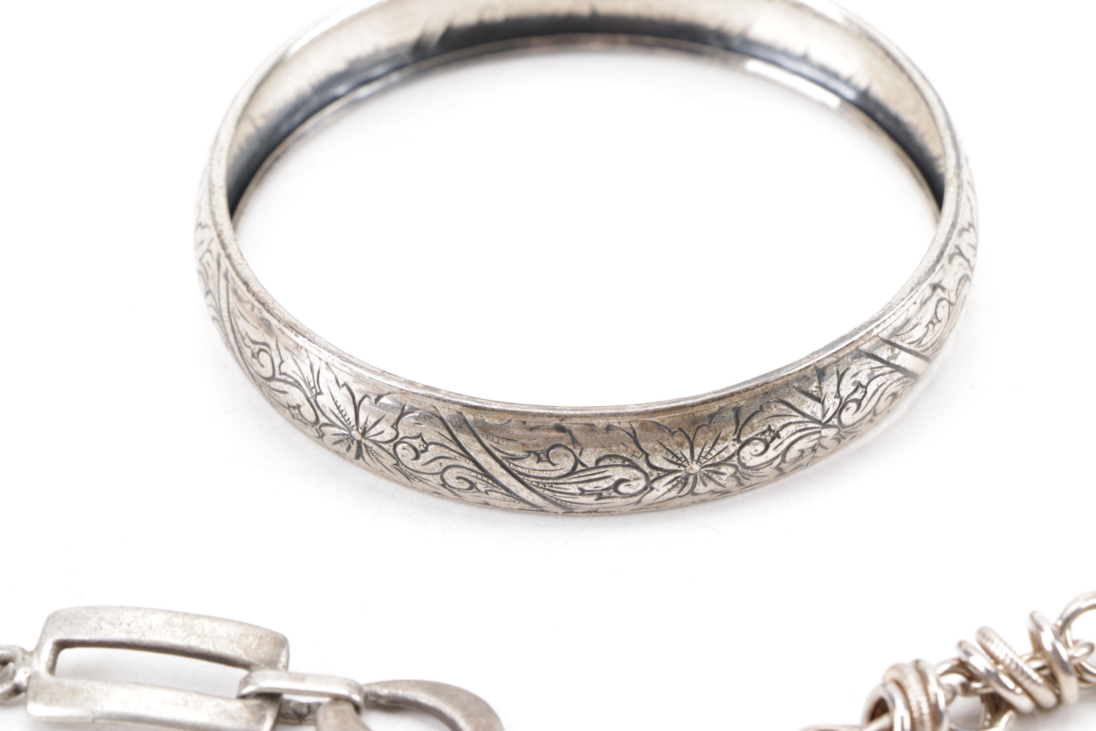 Sterling Silver Jewelry with Indian Head Cent Charm Bracelet