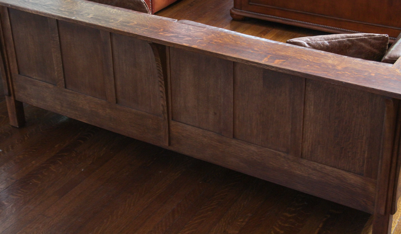 Mission Style Oak Sofa