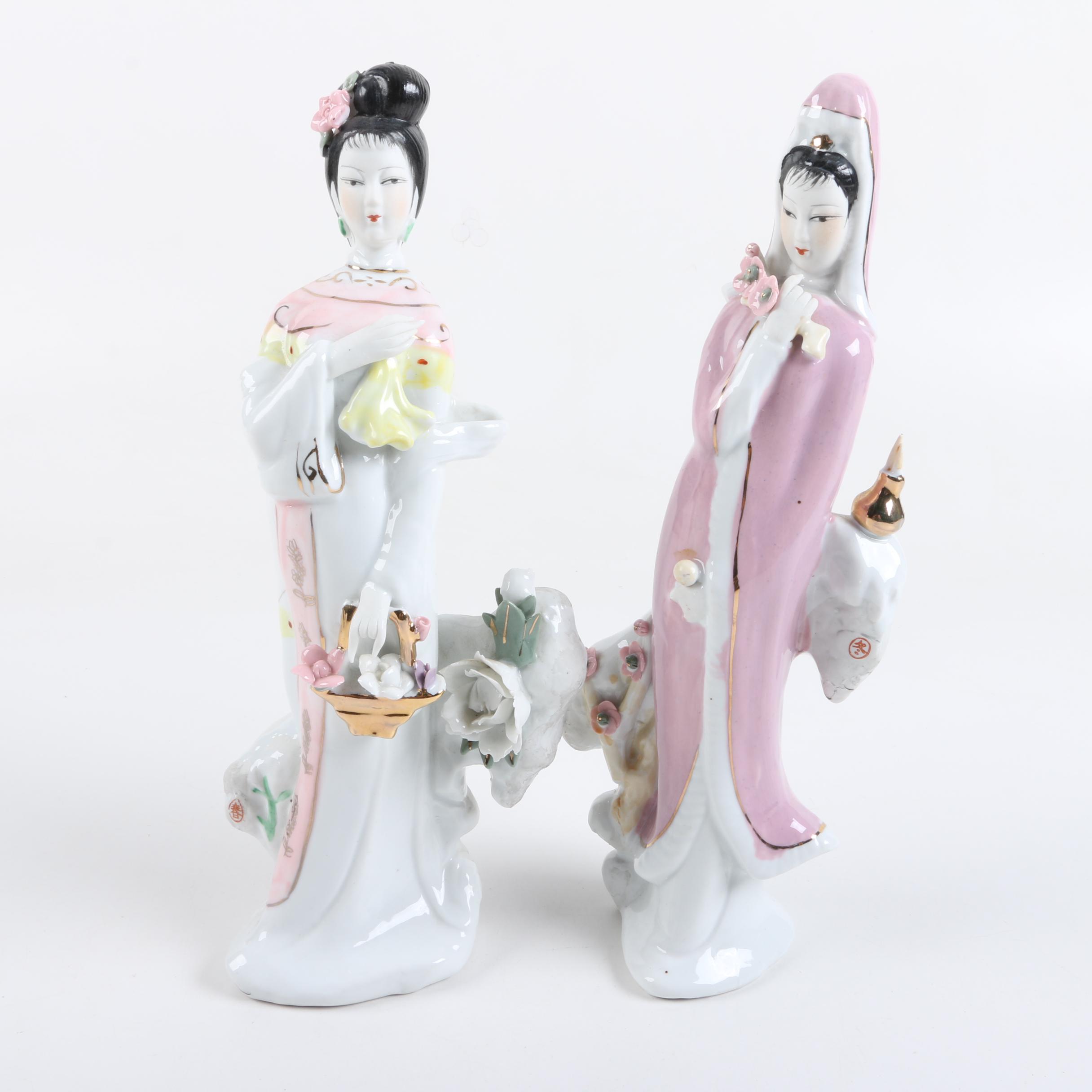 Asian Inspired Porcelain Figurines
