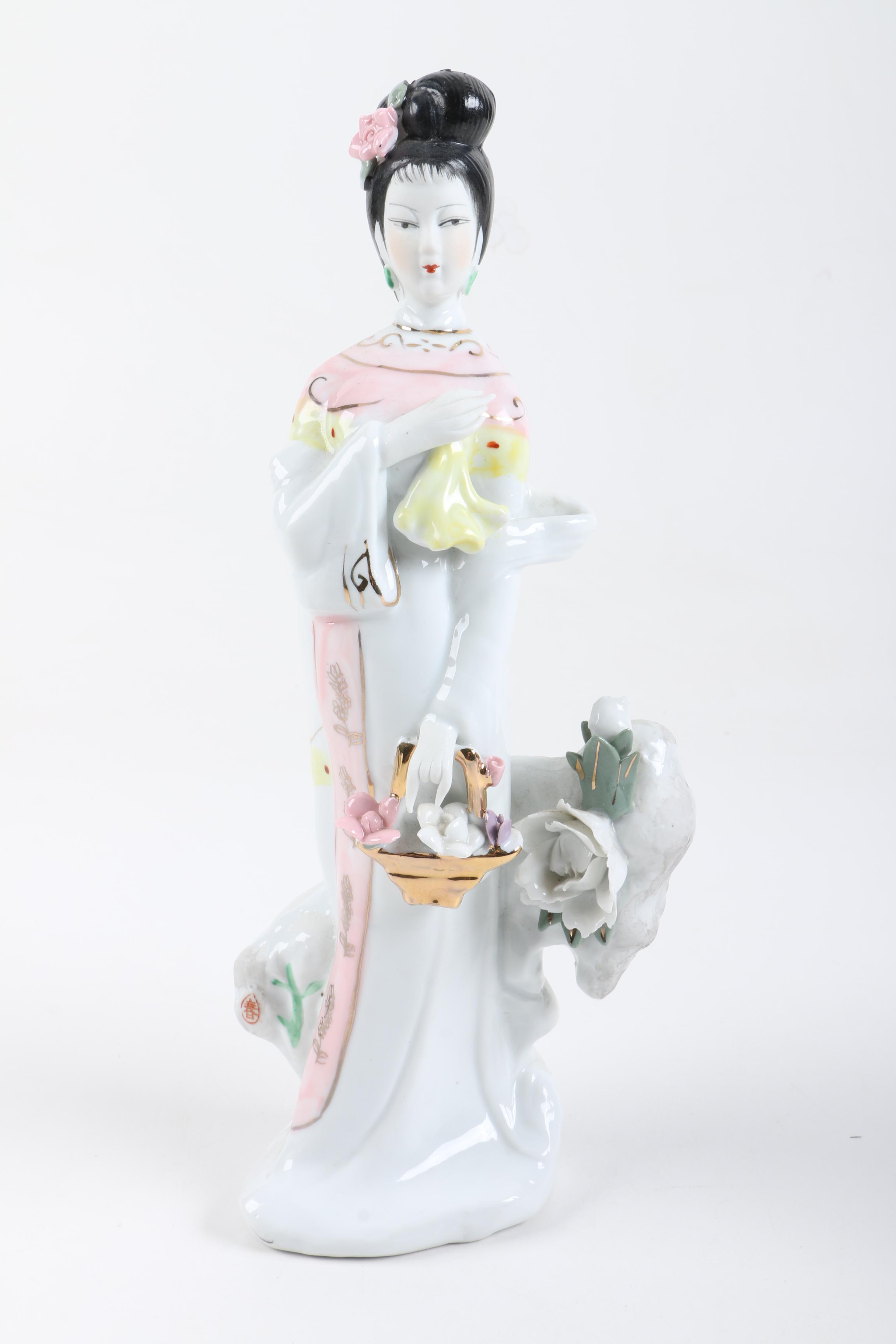 Asian Inspired Porcelain Figurines
