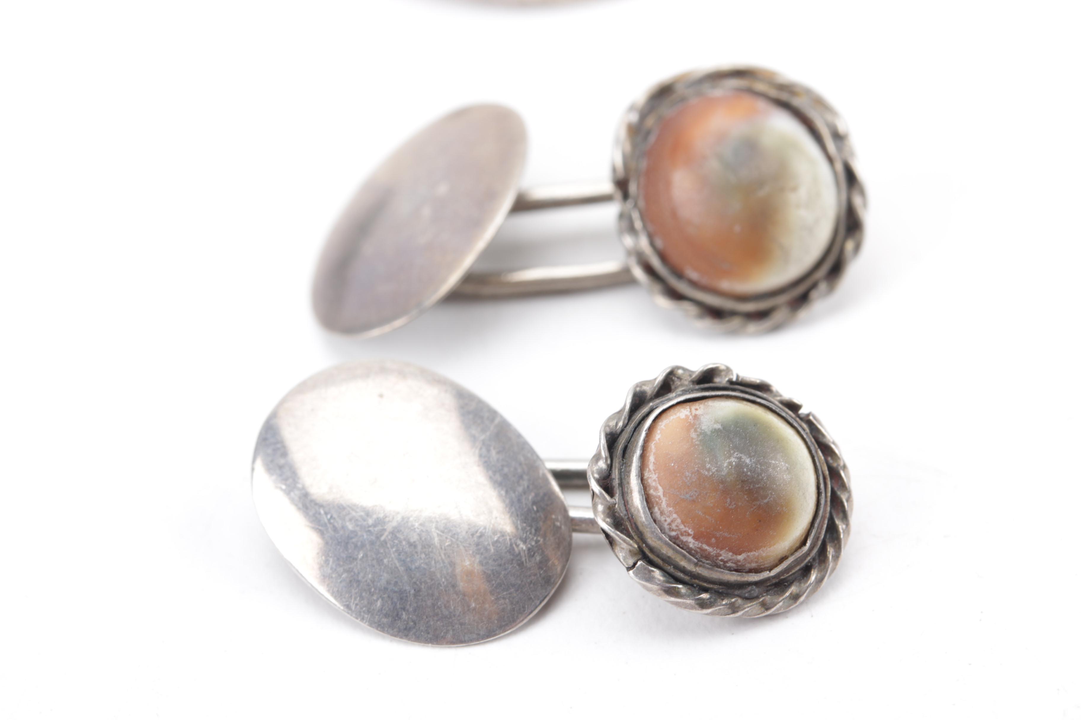 Grouping of Sterling Silver Jewelry Including Gemstones