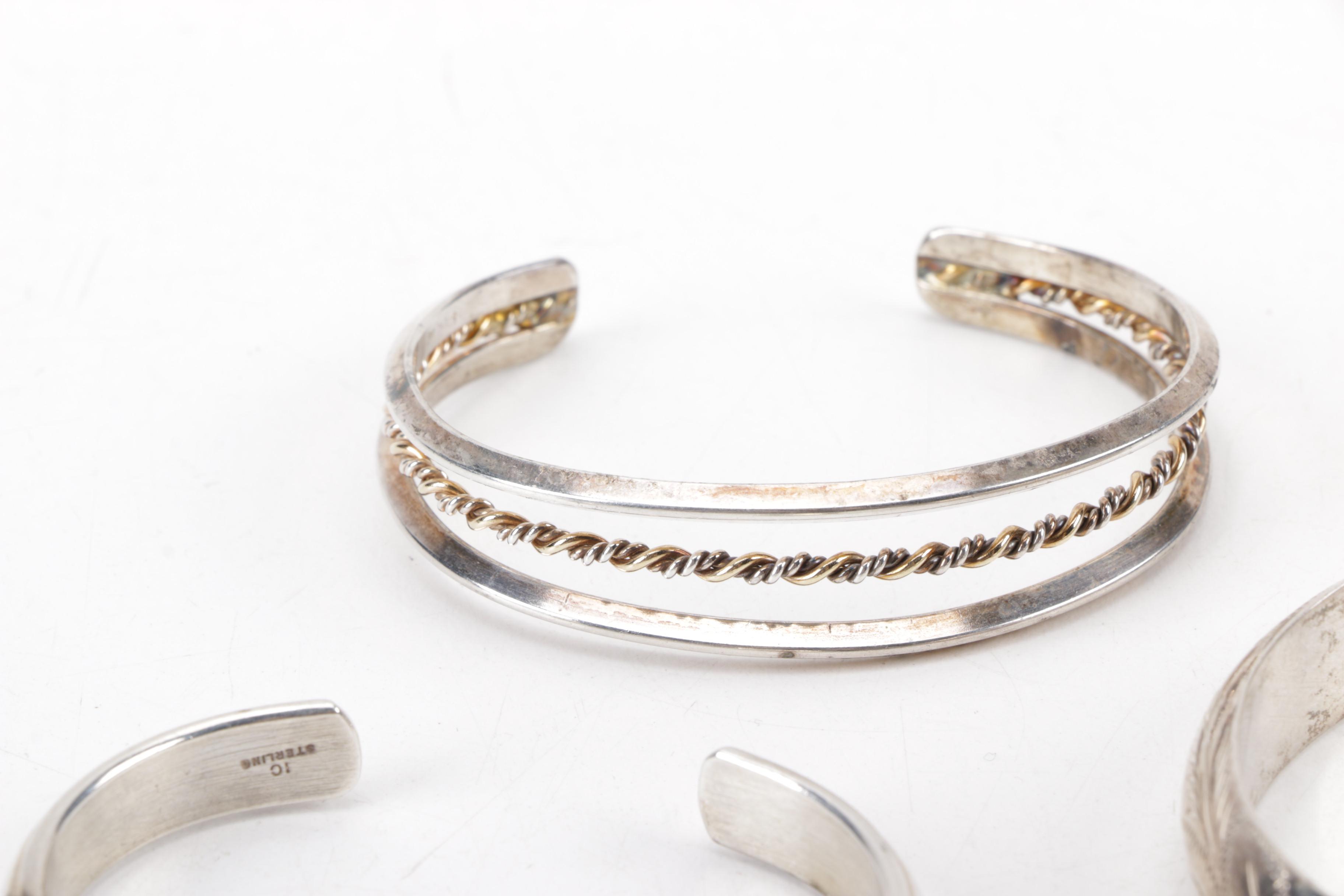 Assortment of Sterling Silver Jewelry Including Coin Pendants