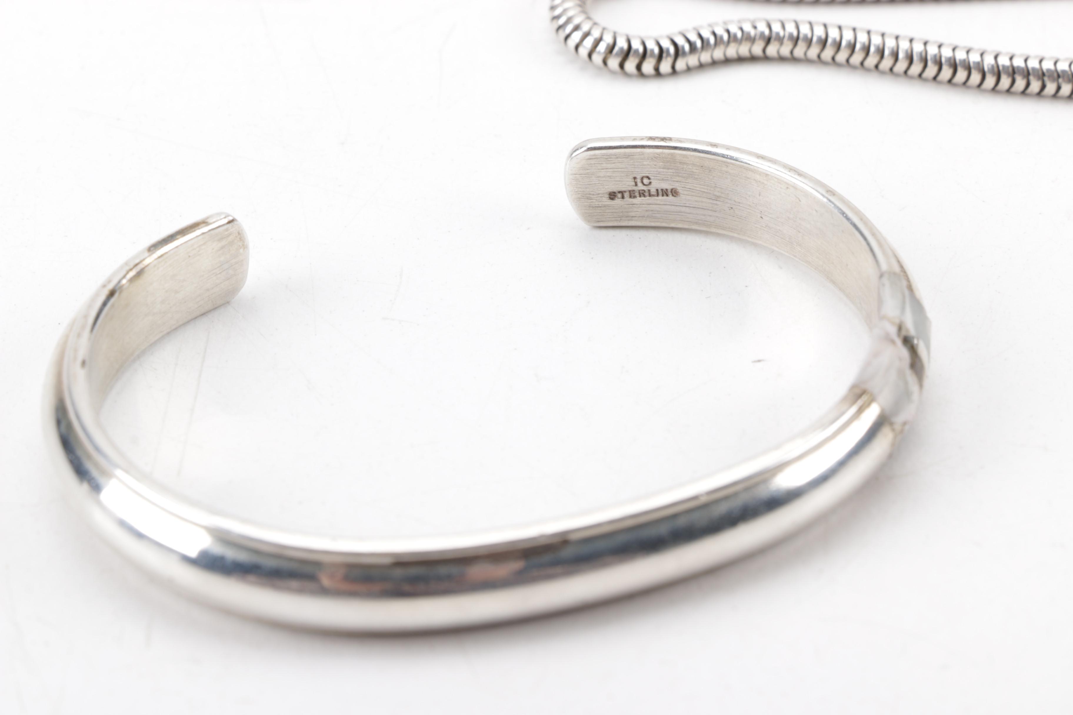 Assortment of Sterling Silver Jewelry Including Coin Pendants