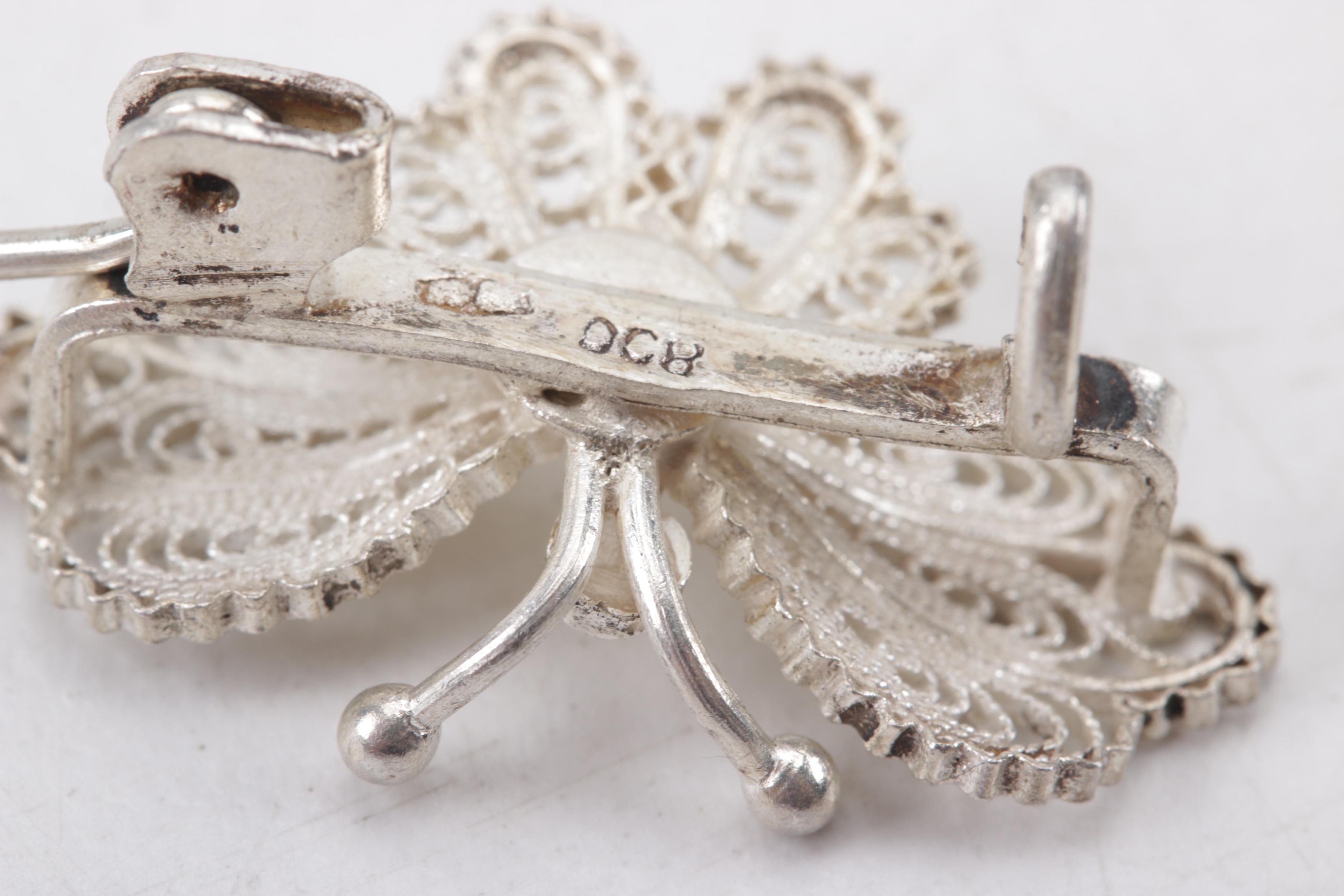 Vintage Sterling, 800 Silver and Gold Filled Brooches