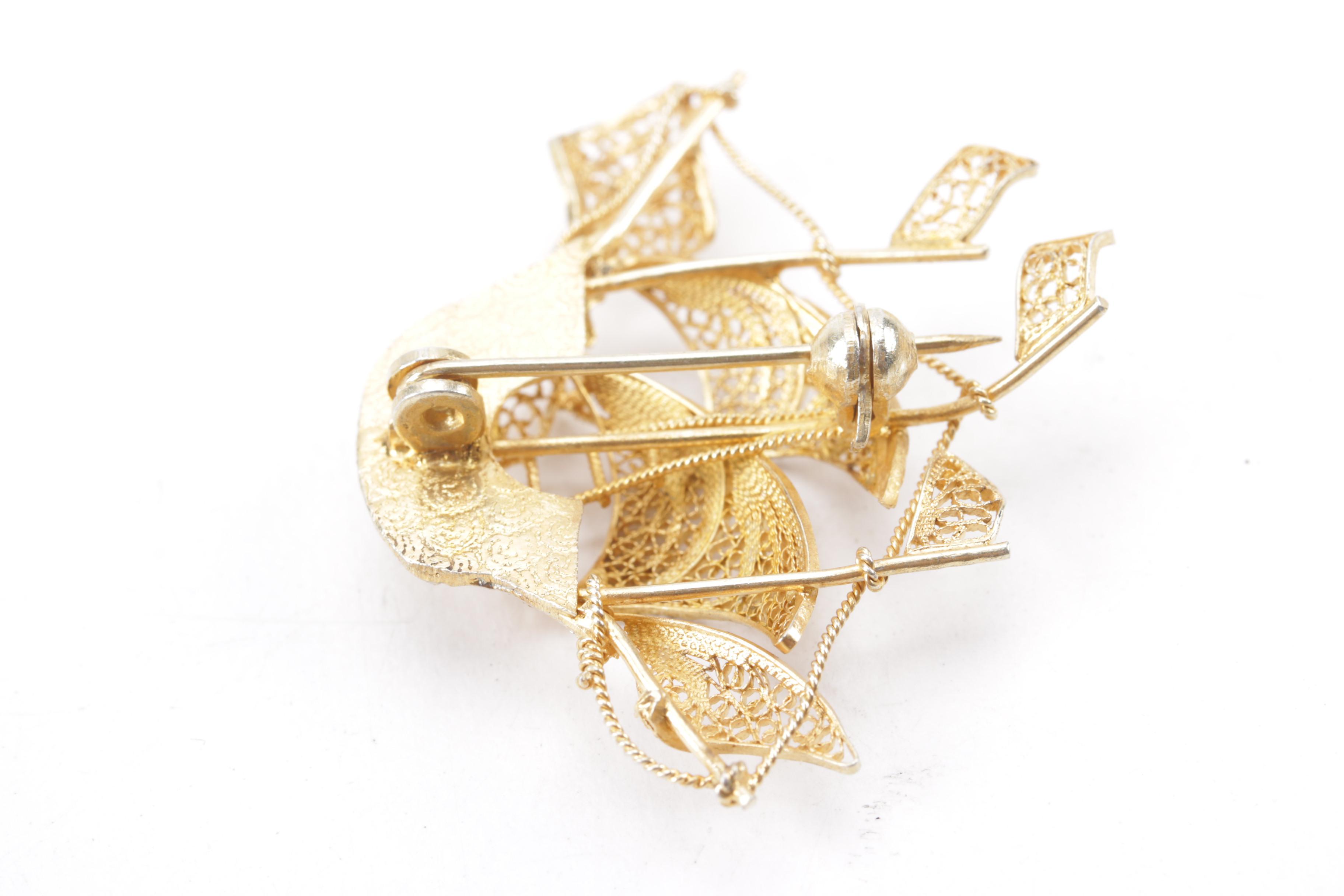 Vintage Sterling, 800 Silver and Gold Filled Brooches