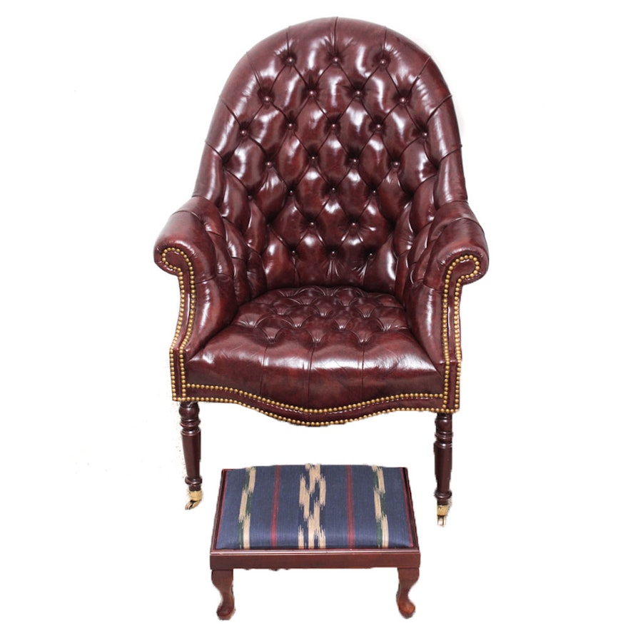 Hancock & Moore Tufted Leather Chair