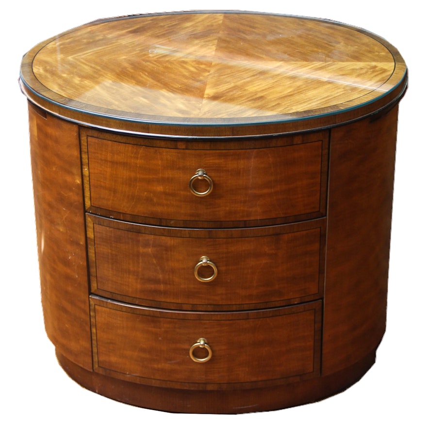 Drum Style Side Table