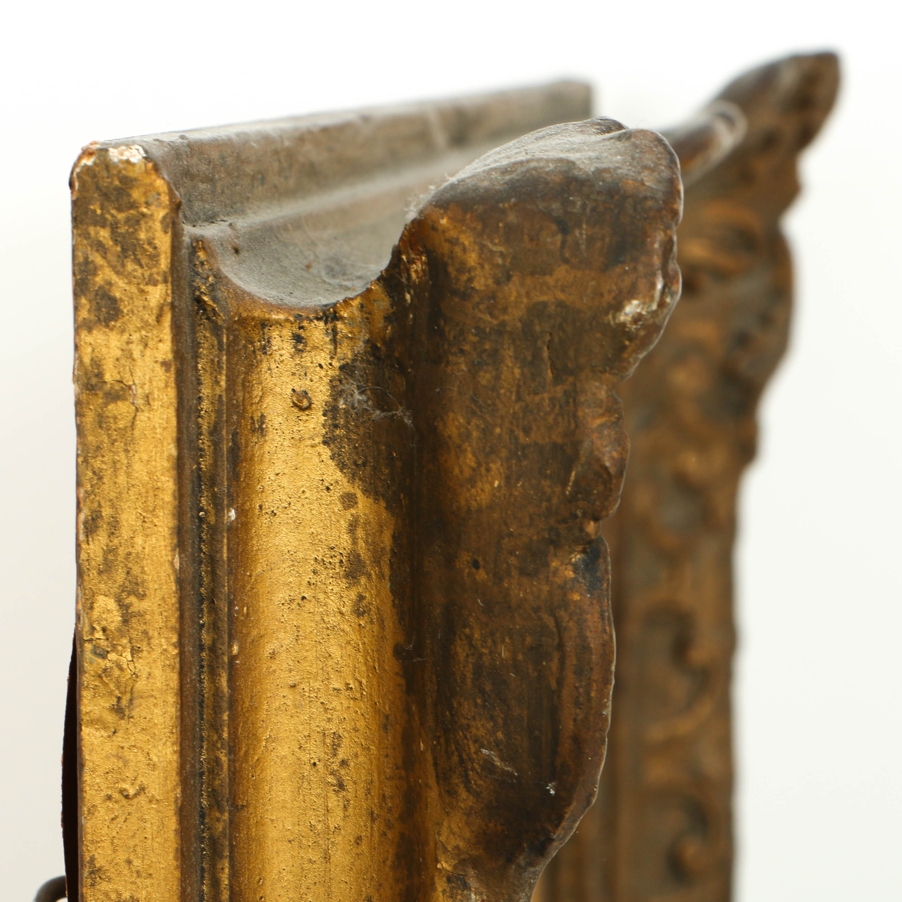 19th-Century Continental School Oil Portrait on Board of a Woman