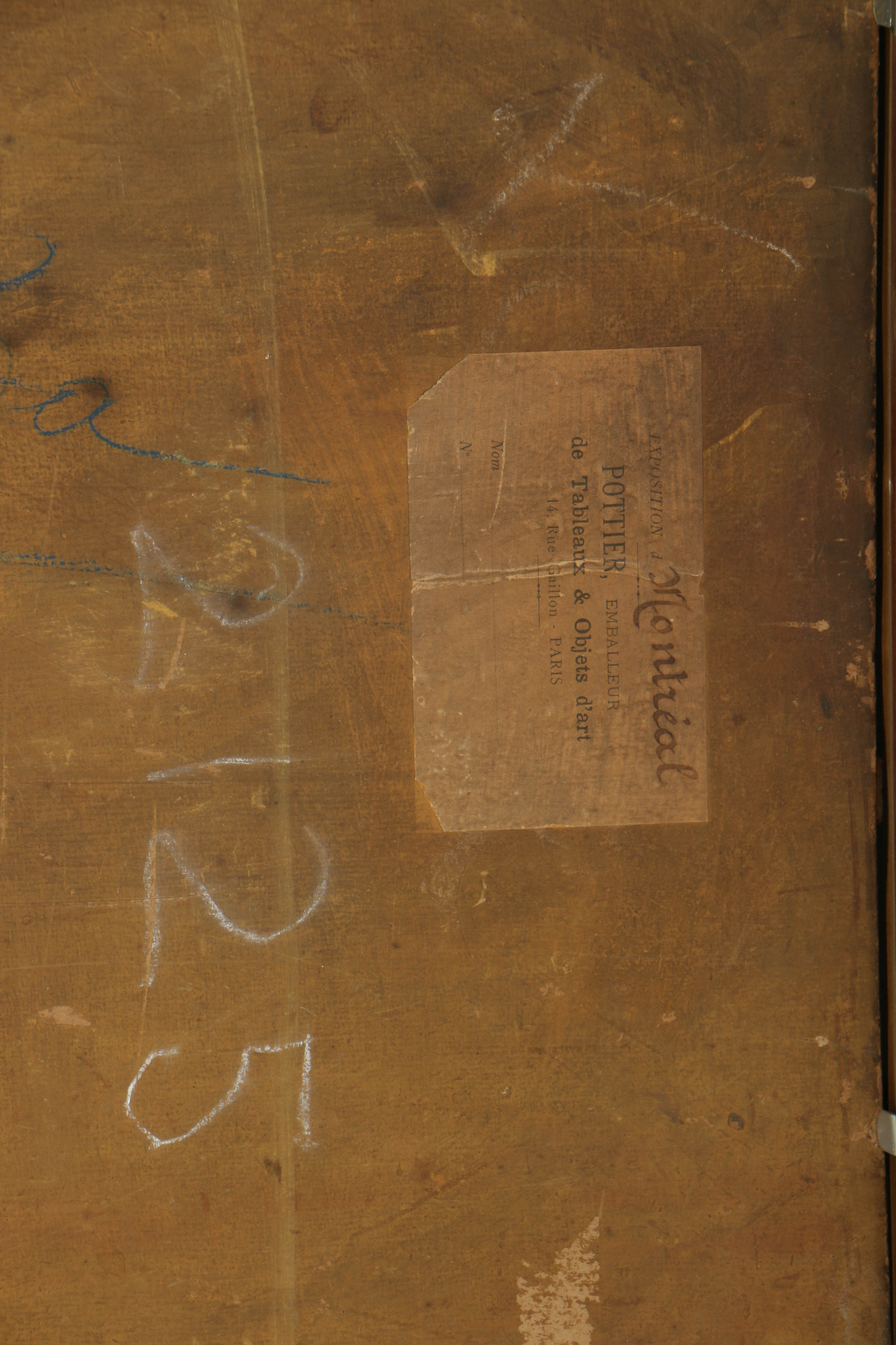 Joseph Lepine Oil Painting on Board "Le Pont Neuf"