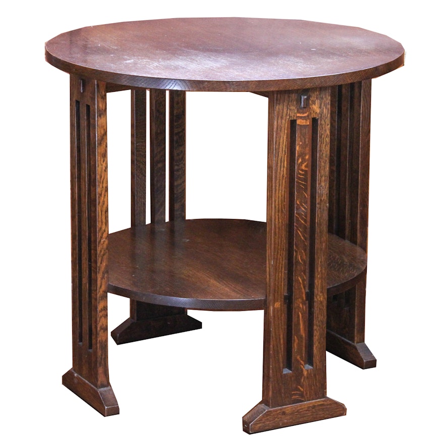 Mission Style Oak Side Table