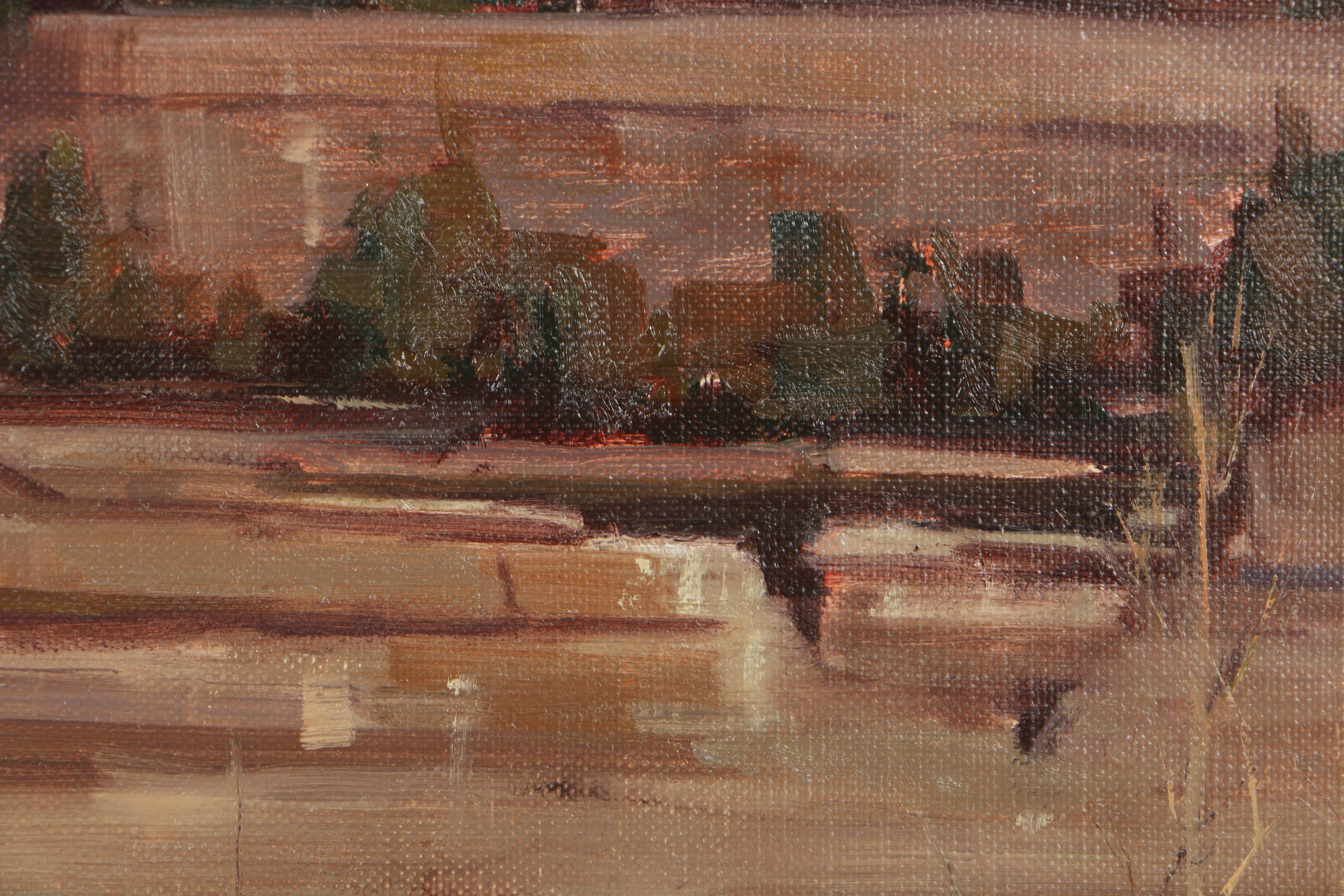 Bill Fletcher Oil Painting on Canvas of the Kentucky Palisades