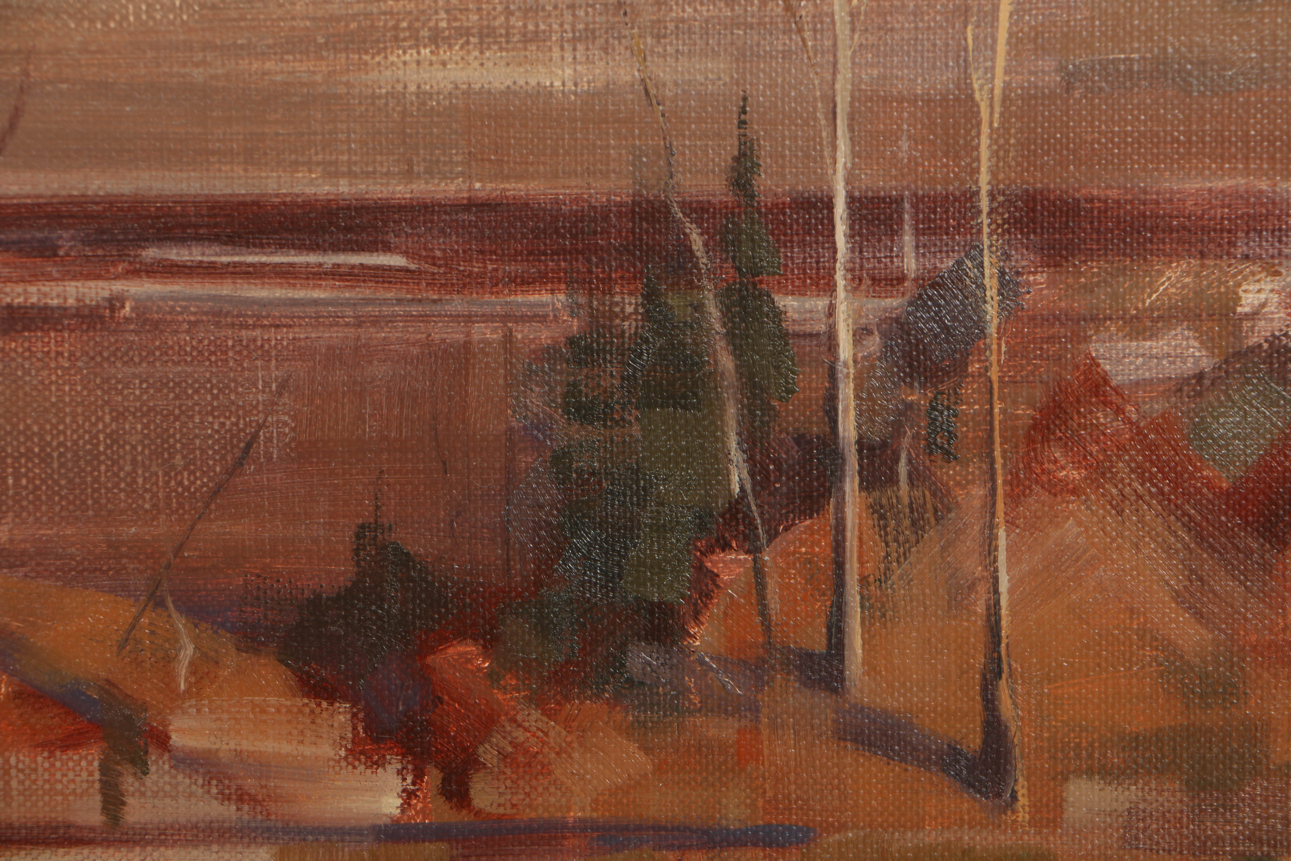 Bill Fletcher Oil Painting on Canvas of the Kentucky Palisades