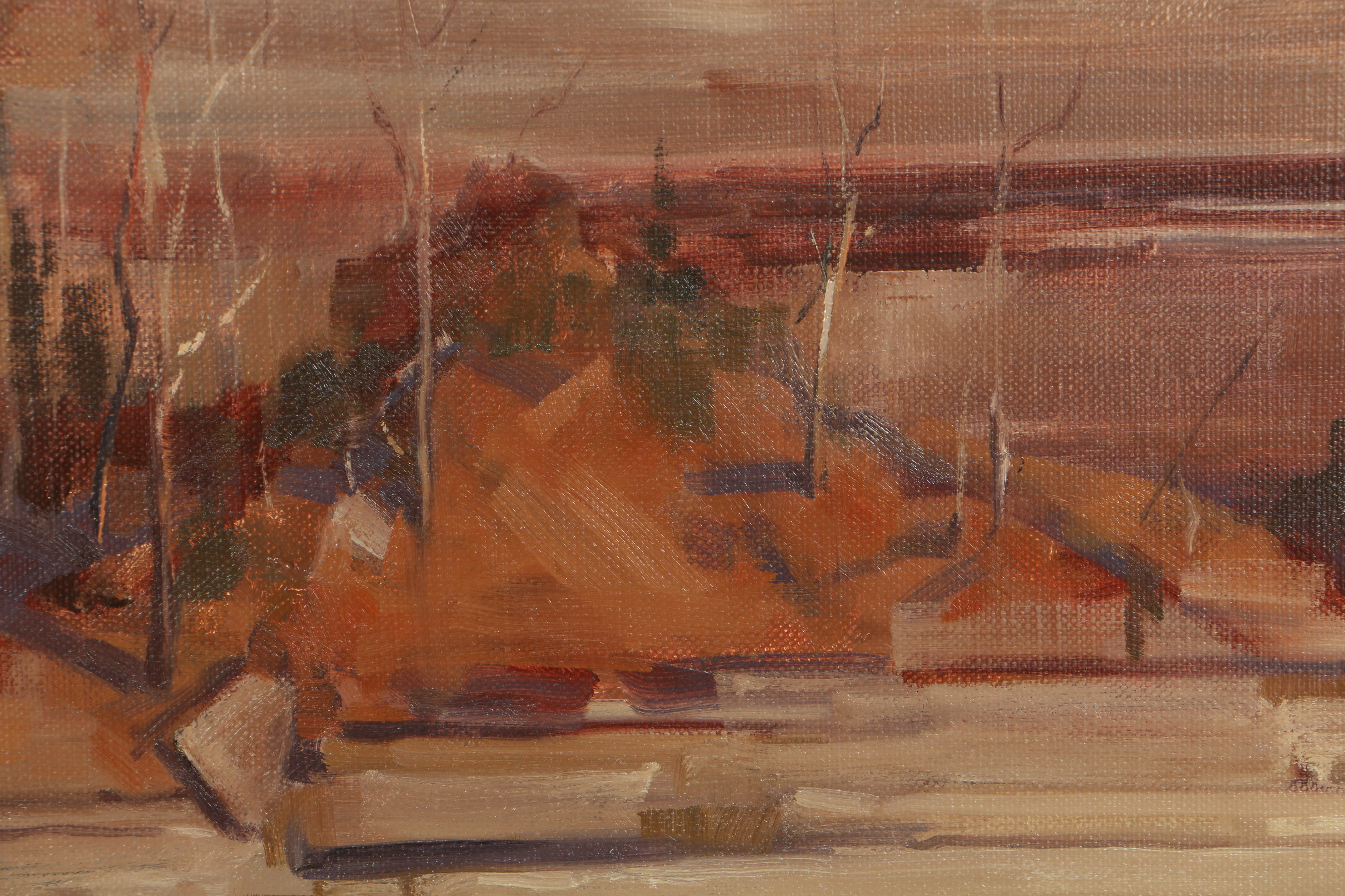 Bill Fletcher Oil Painting on Canvas of the Kentucky Palisades