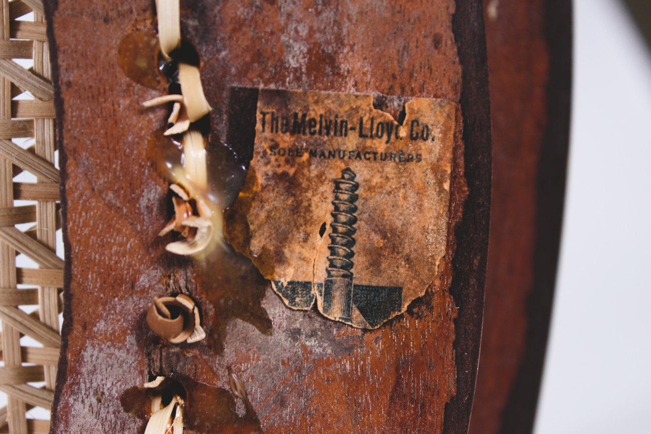 Pair of Vintage Melvin-Lloyd Wooden and Wicker Chairs