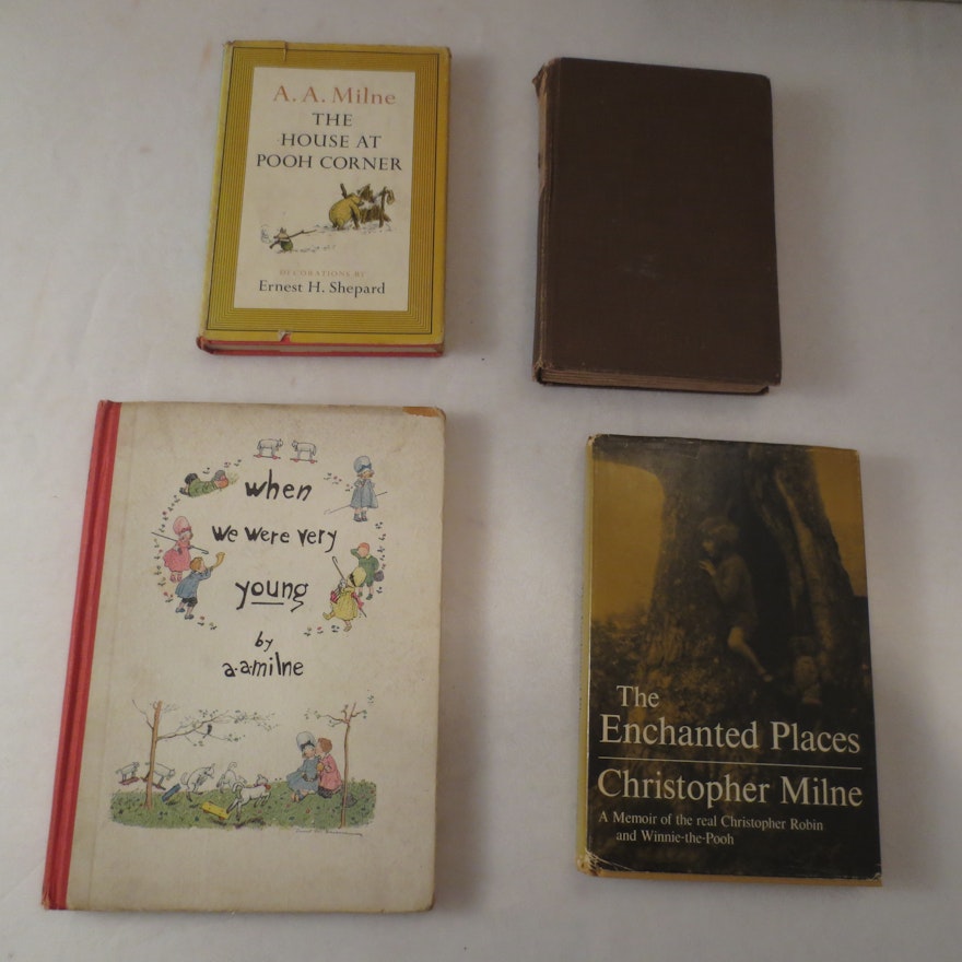 4 Classics by A.A. & Chirtsopher Milne: Including The House at Pooh Corner