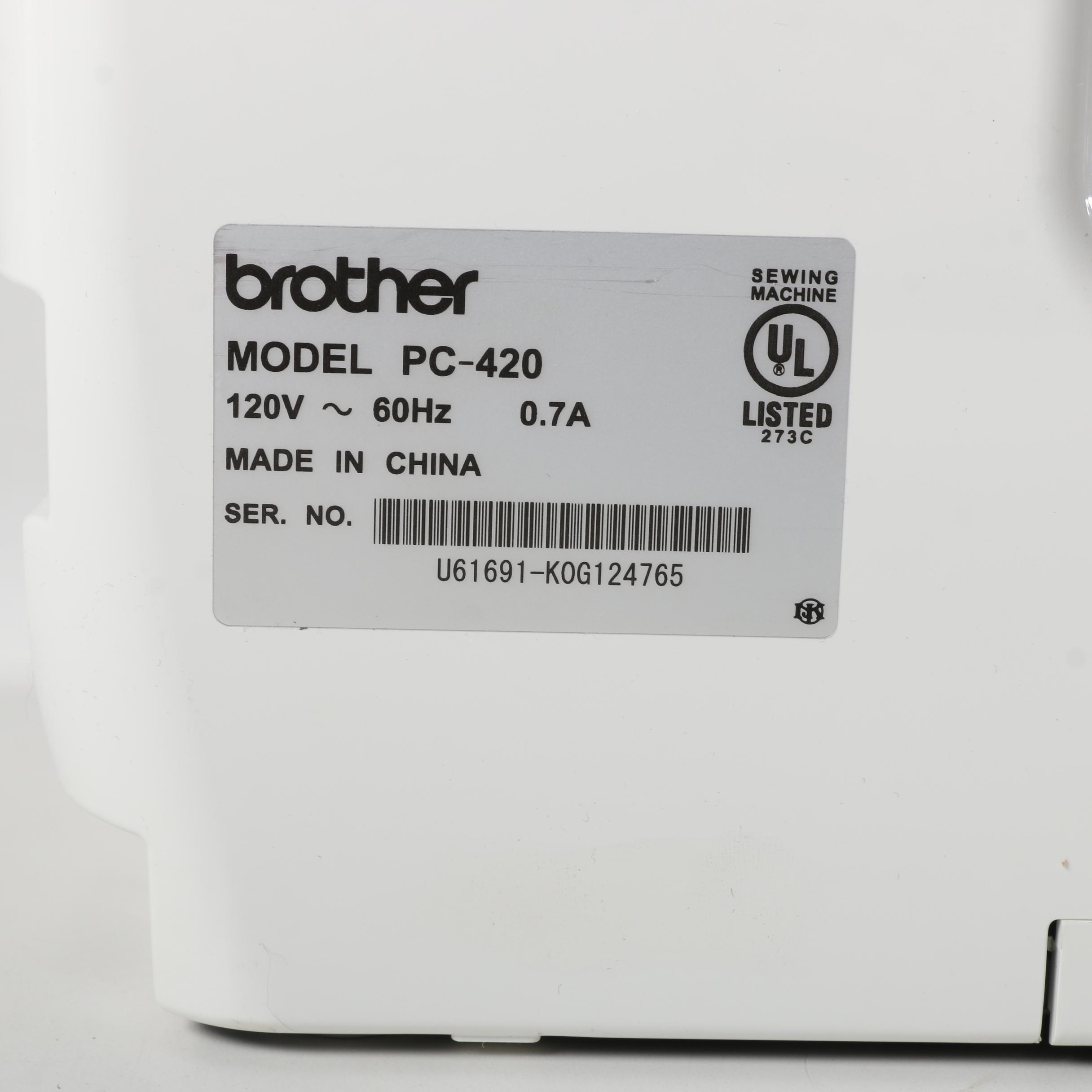 Brother PC-420 Sewing Machine