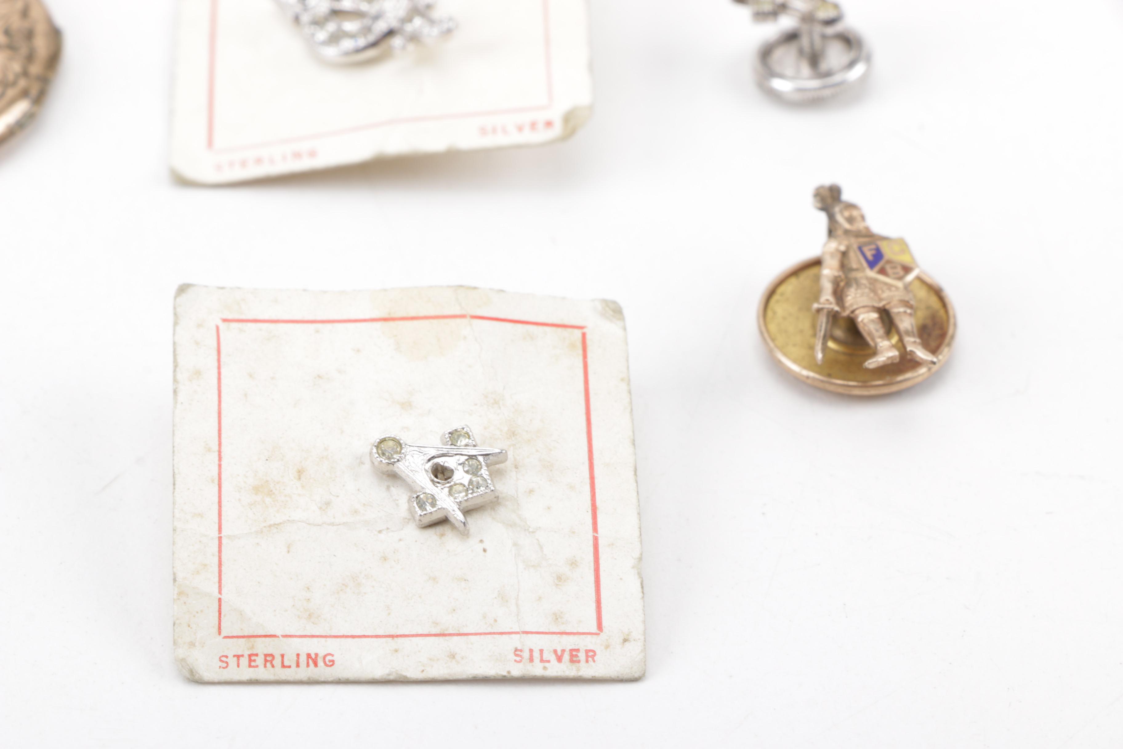 Vintage Fraternal Organization Pins and Other Jewelry Including Freemasons