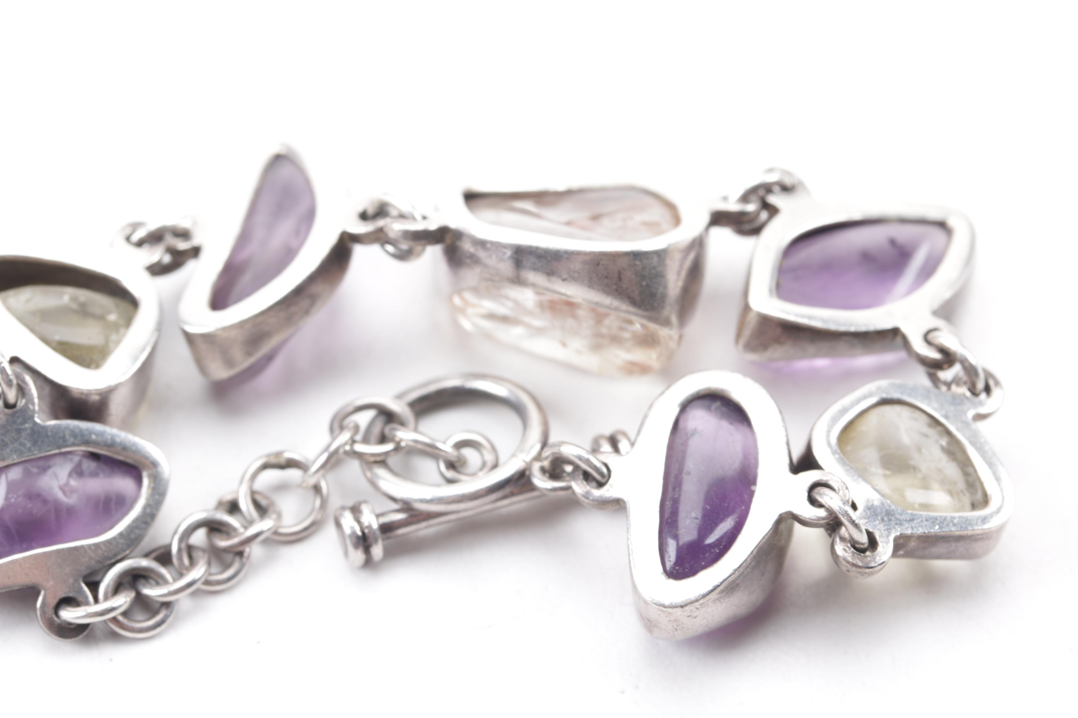 Collection of Sterling Silver Jewelry Including Amethyst and Judith Jack