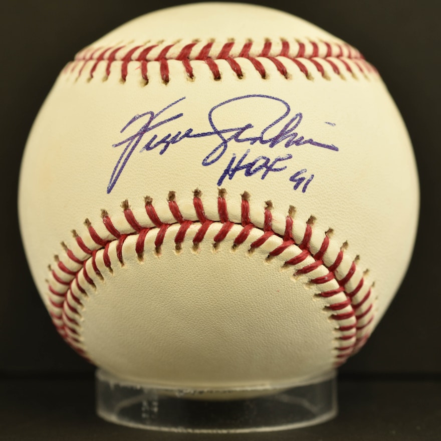 Fergie Jenkins - Signed Baseball - Inscribed HOF 91