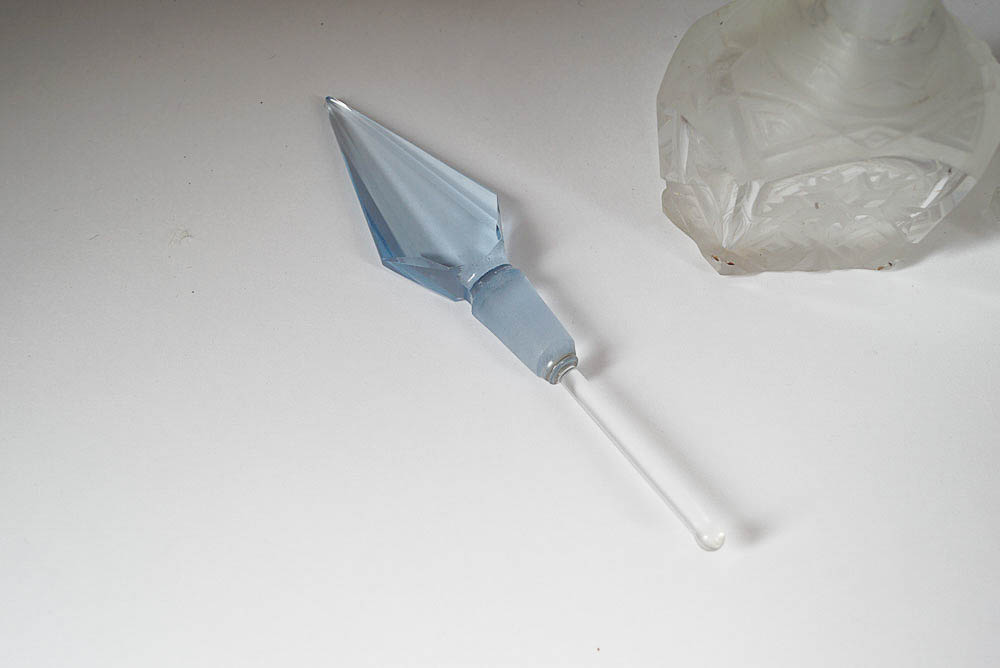 Vintage Pressed Glass Perfume Bottles