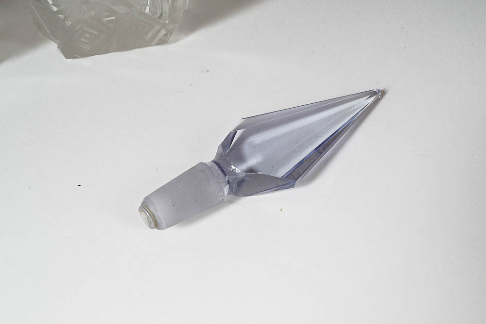 Vintage Pressed Glass Perfume Bottles