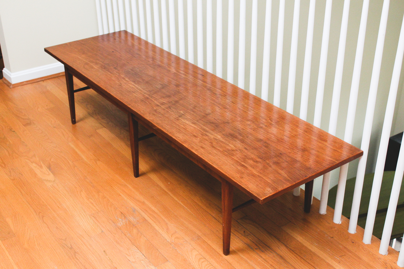 Mid Modern Wooden Coffee Table