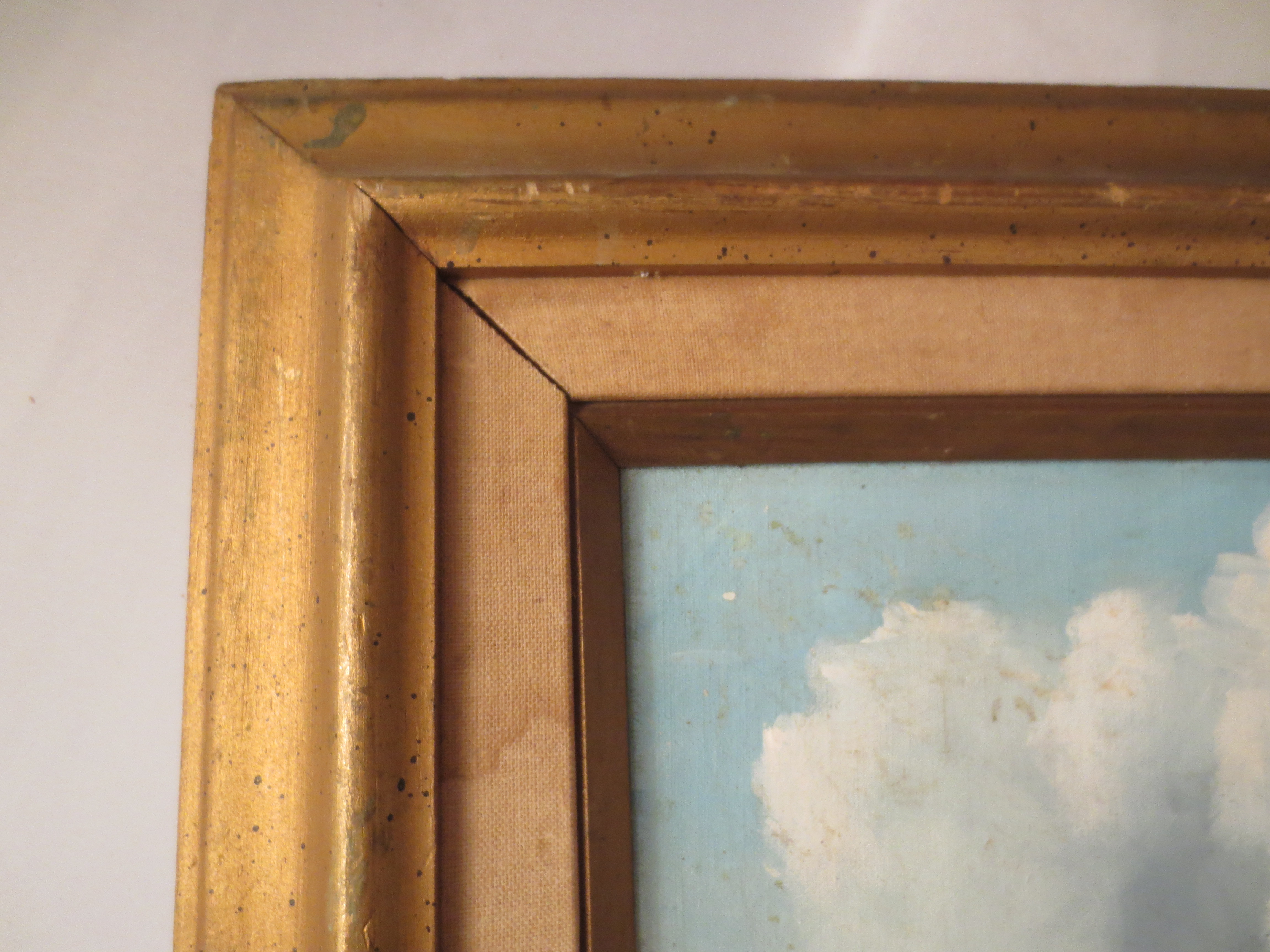 70's Westen Landscape with Mouintains and Cacti Signed Bill Rasley